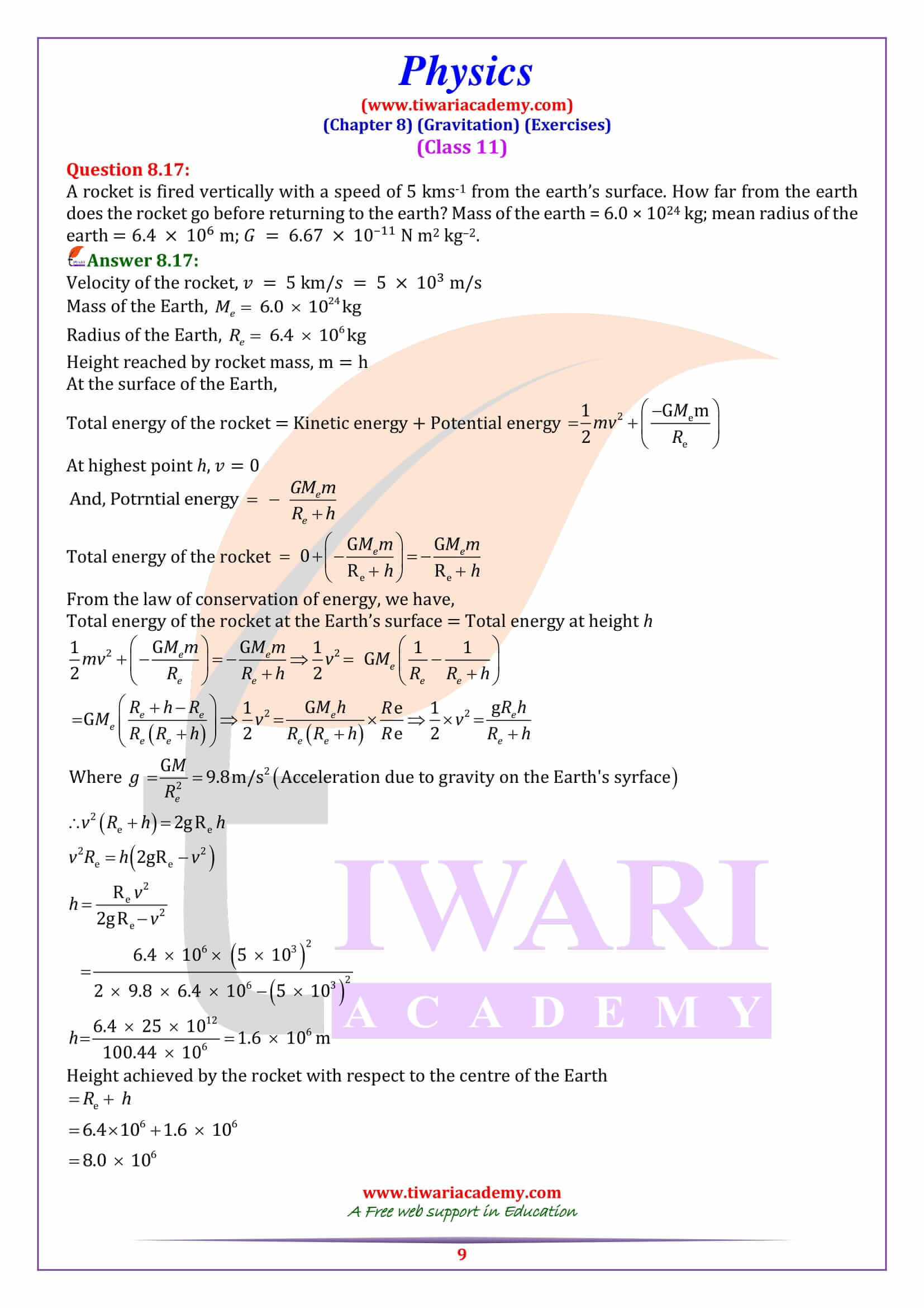 Class 11 Physics Chapter 8 guide