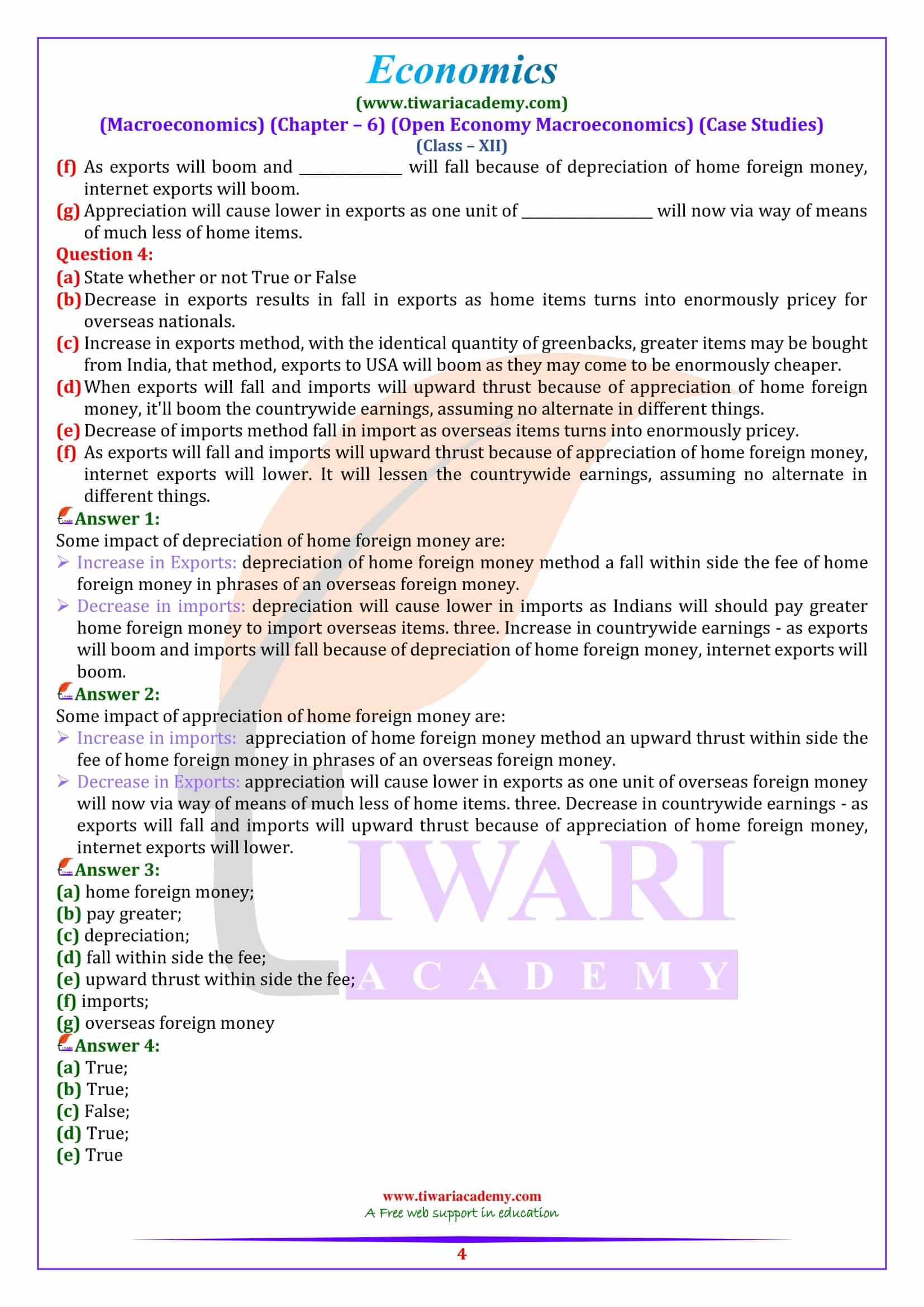 Class 12 Macroeconomics Chapter 6 Case Study Question Answers