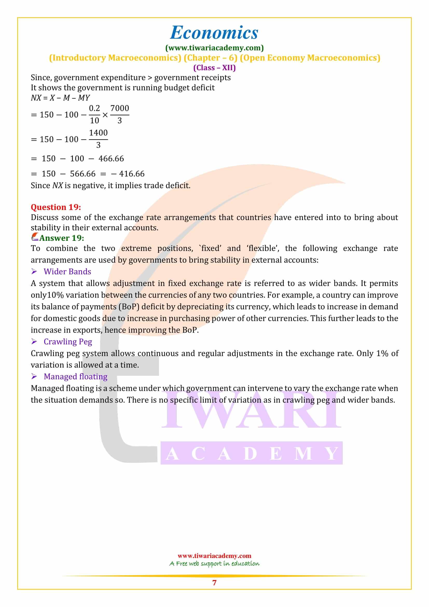 Class 12 Economics Chapter 6