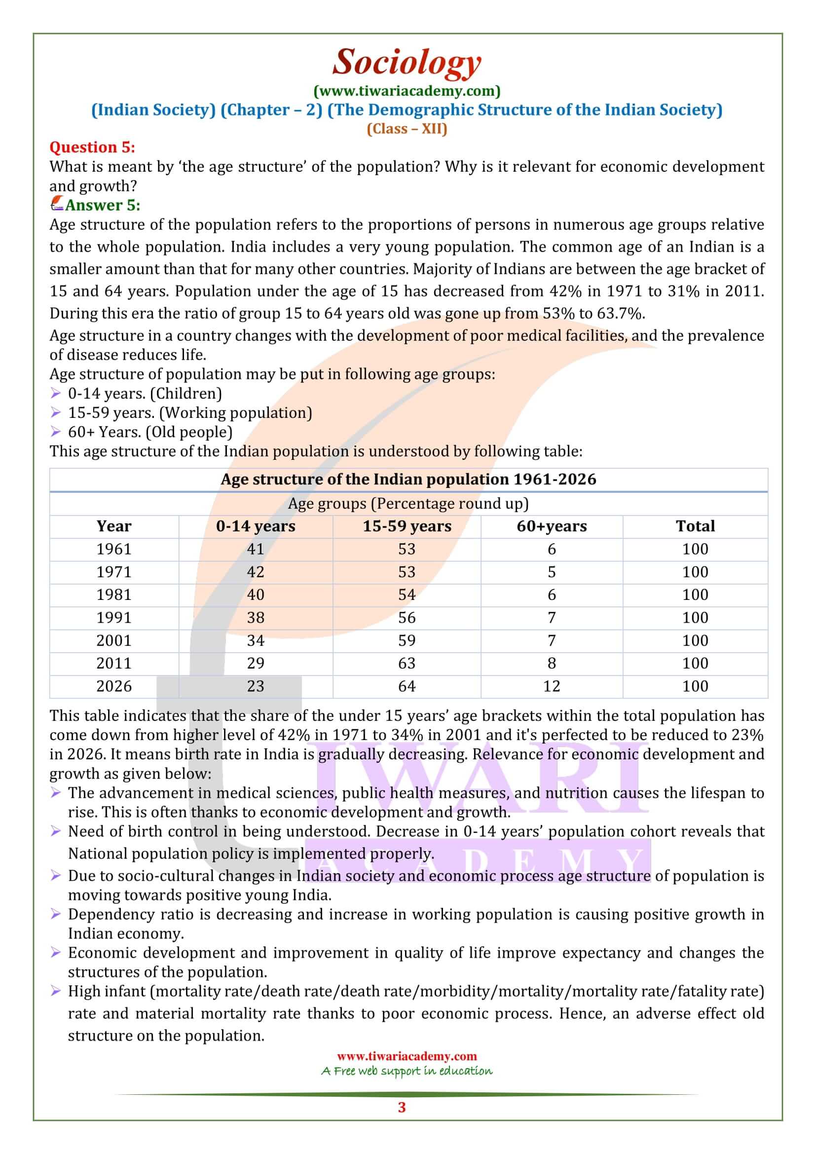 NCERT Solutions for Class 12 Sociology Chapter 2 question answers