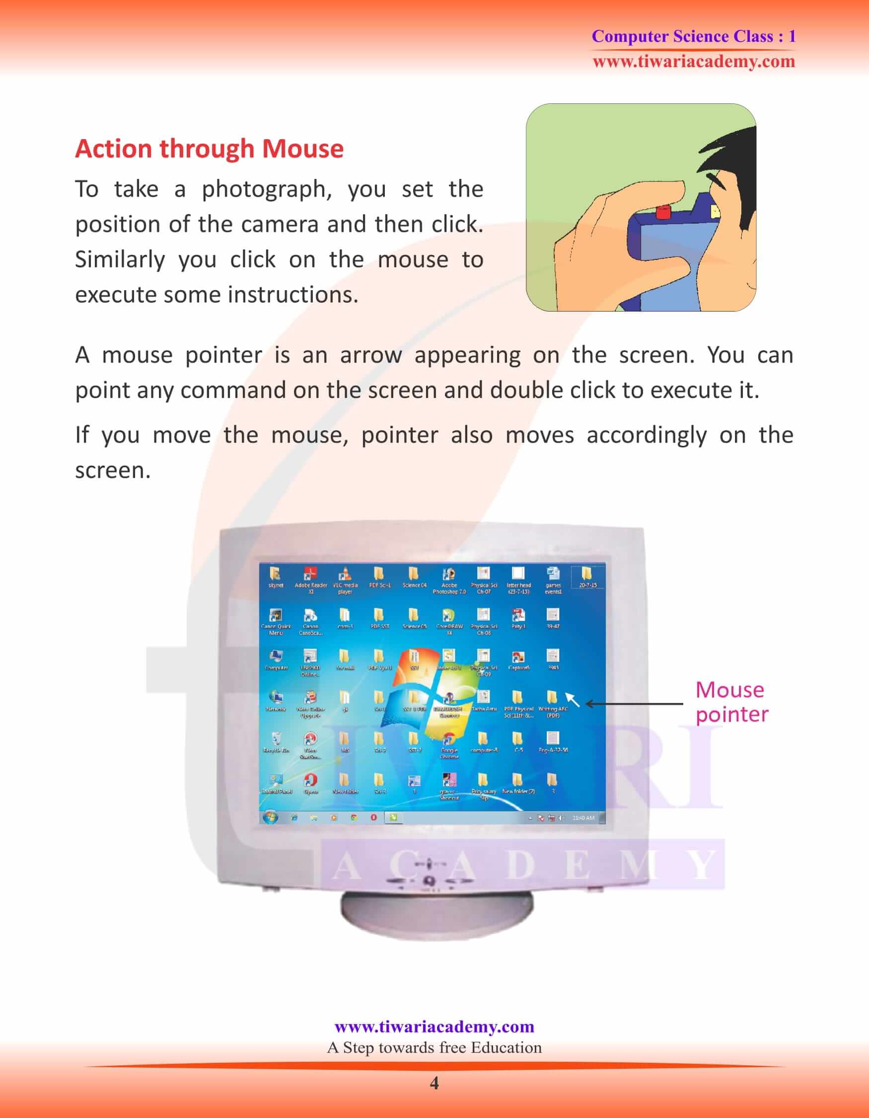 NCERT Solutions for Class 1 Computer Chapter 7 Assignments
