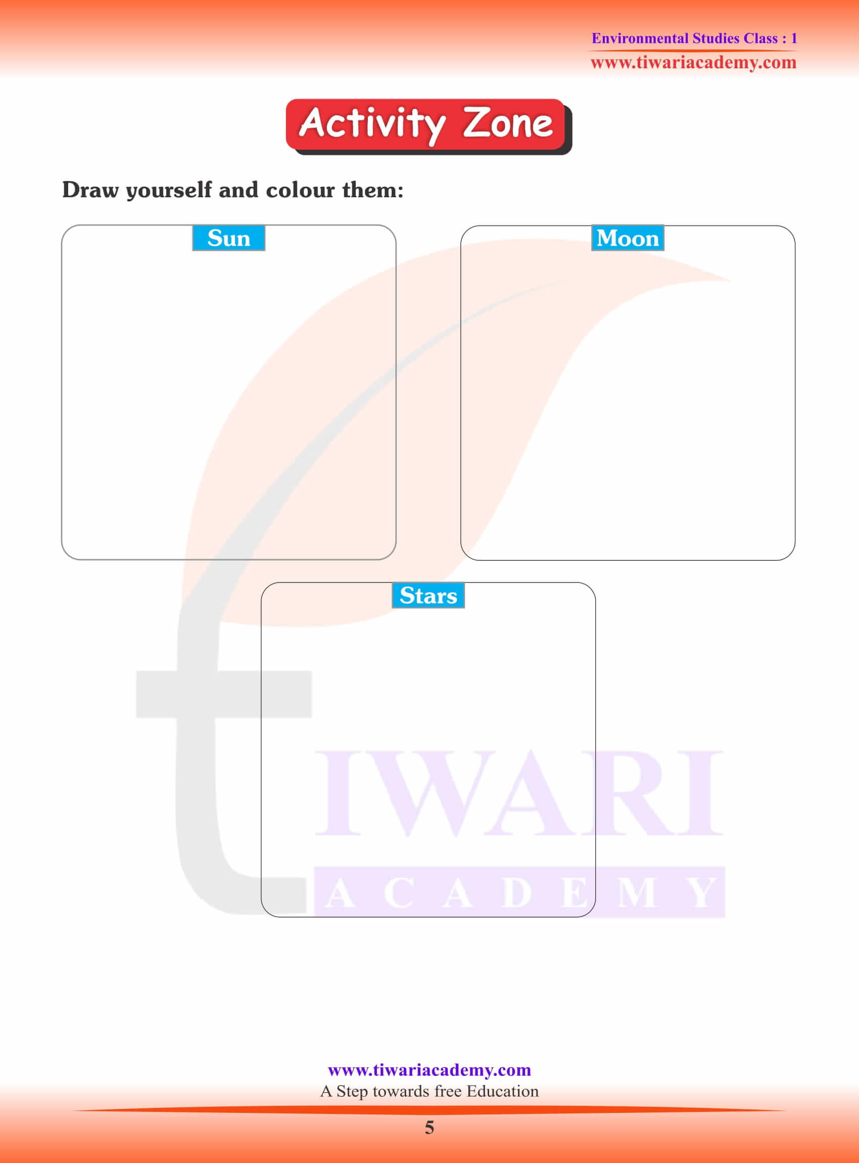 NCERT Solutions for Class 1 EVS Chapter 16 Activities