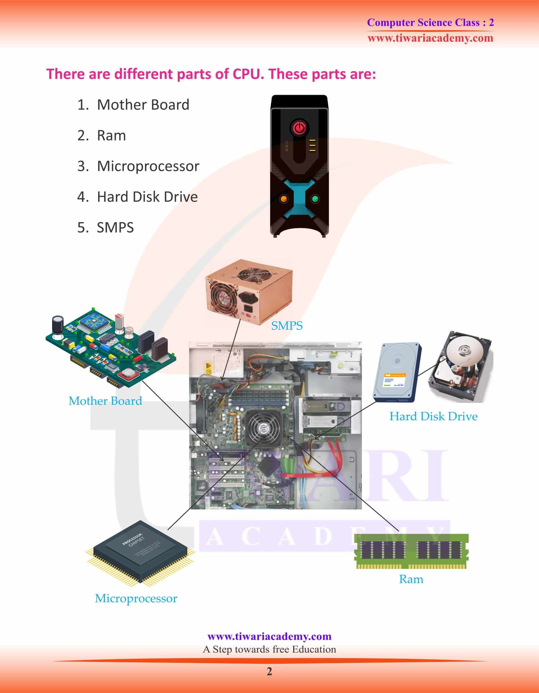 NCERT Solutions for Class 2 Computer Science 3 Activity