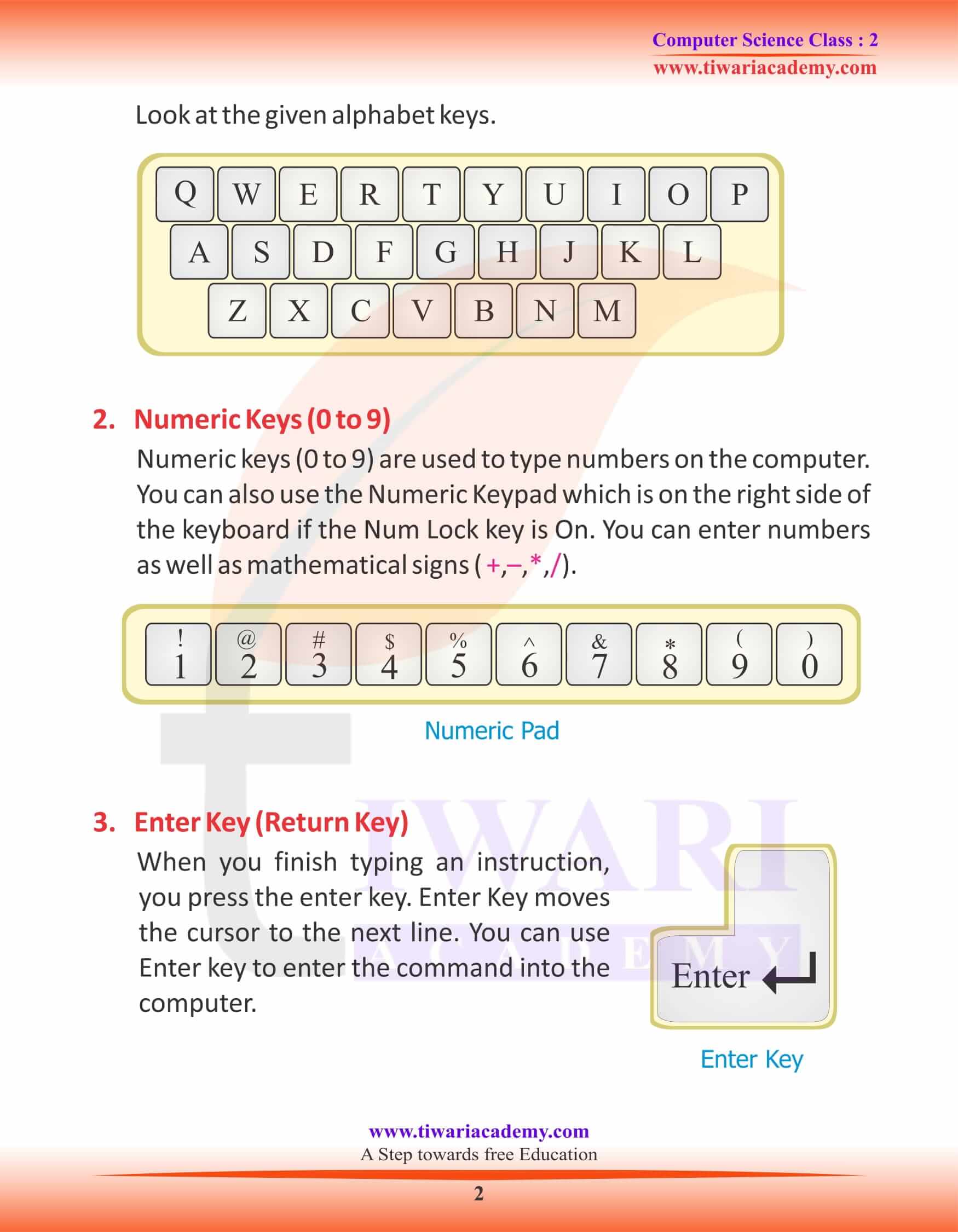 NCERT Solutions for Class 2 Computer Chapter 5