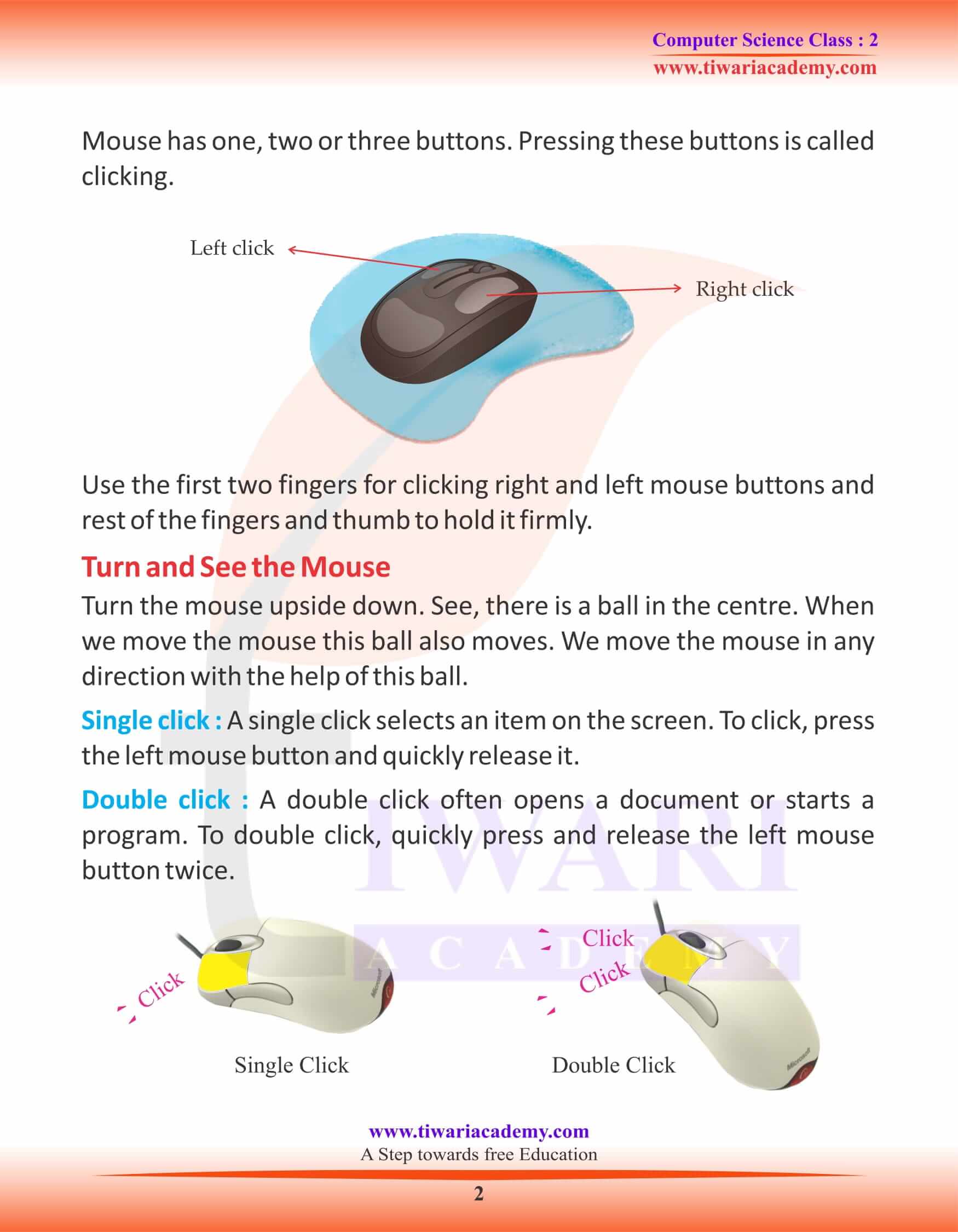 NCERT Solutions for Class 2 Computer Chapter 6