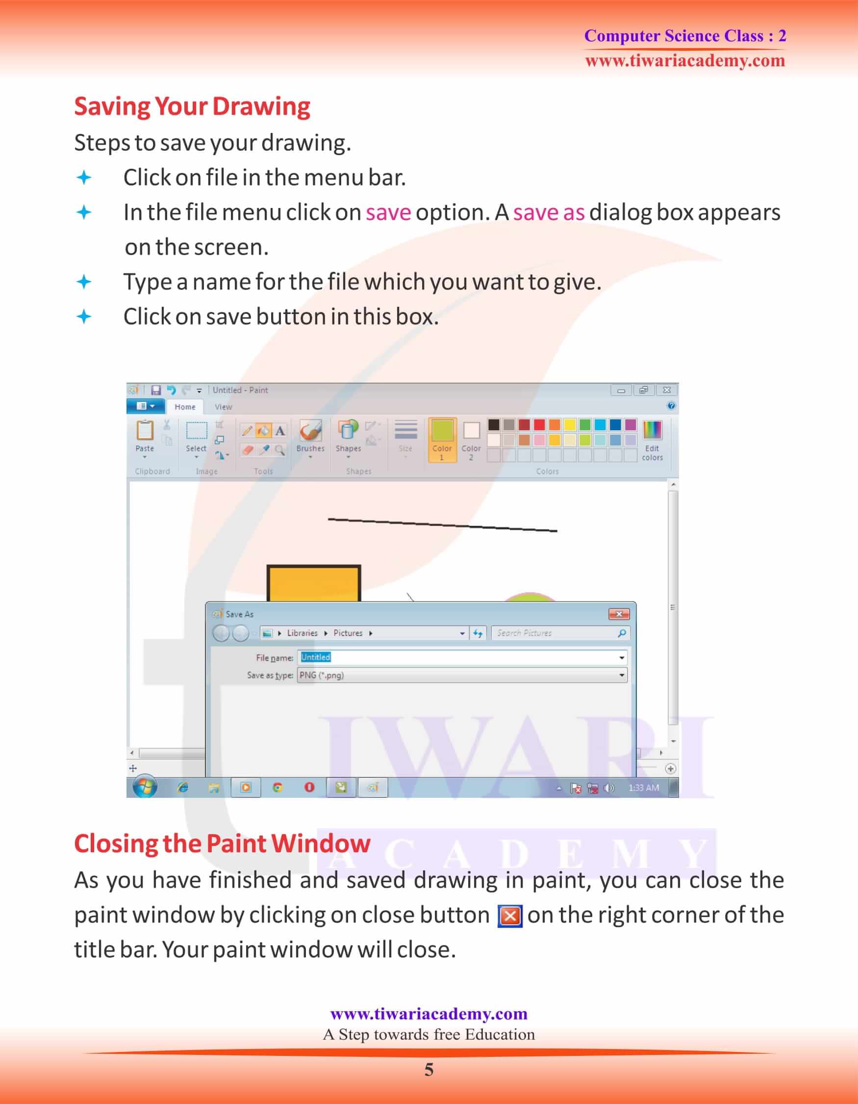 NCERT Solutions for Class 2 Computer Chapter 9 Revision