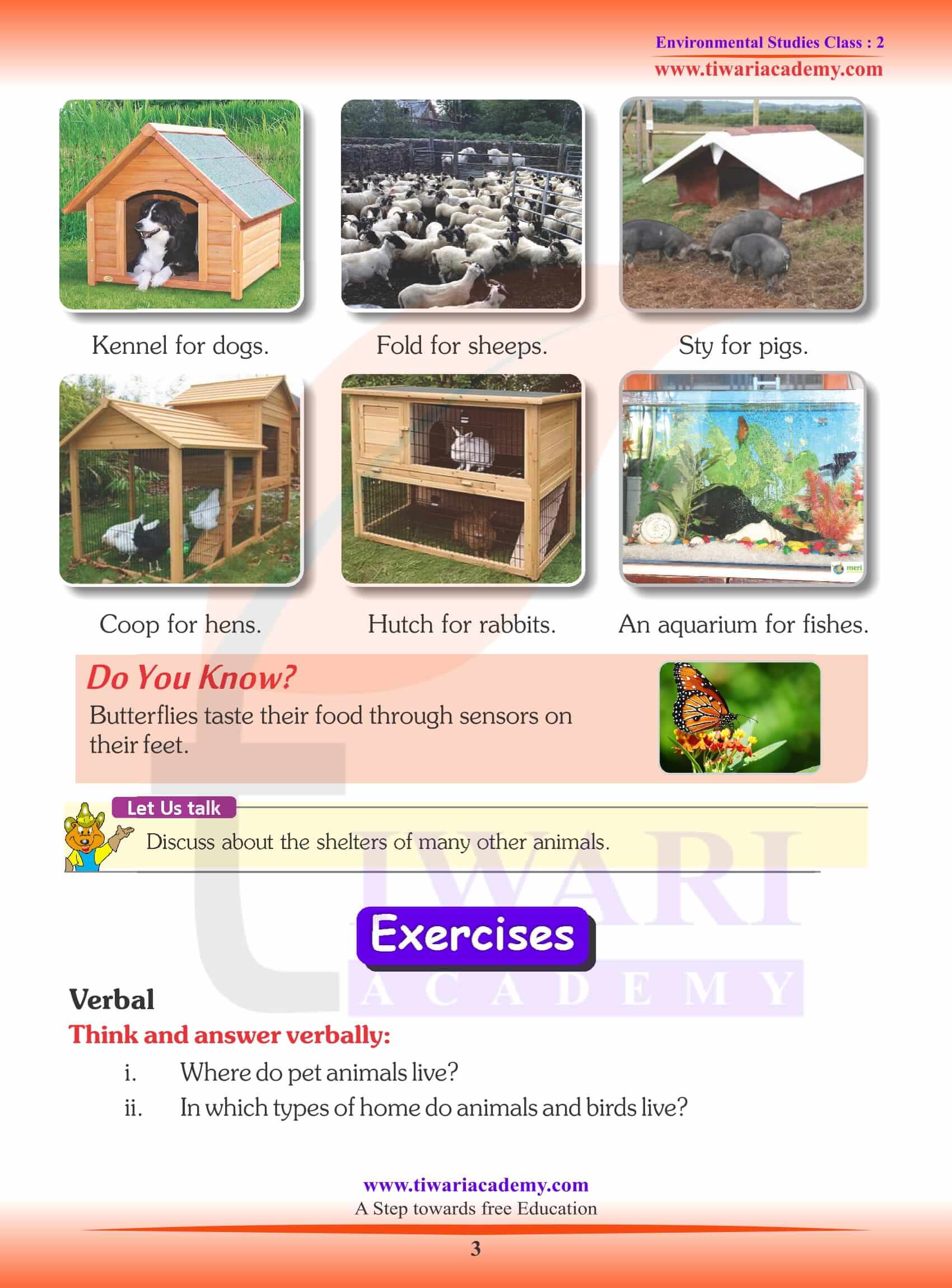 NCERT Solutions for Class 2 EVS Chapter 10 Exercises