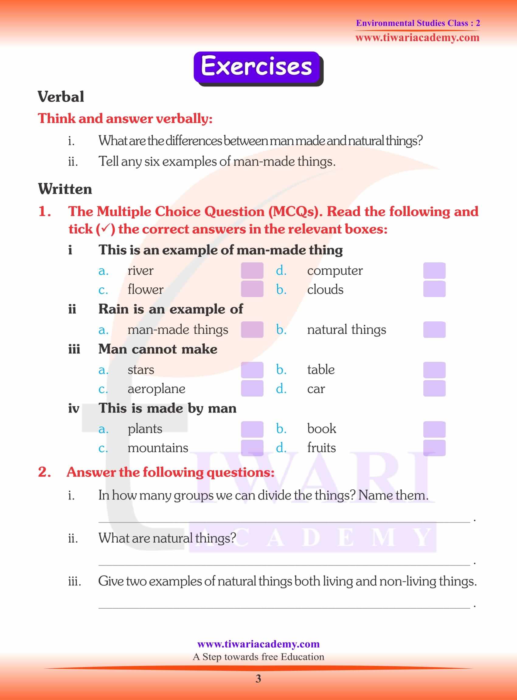 NCERT Solutions for Class 2 EVS Chapter 11 Question Answers