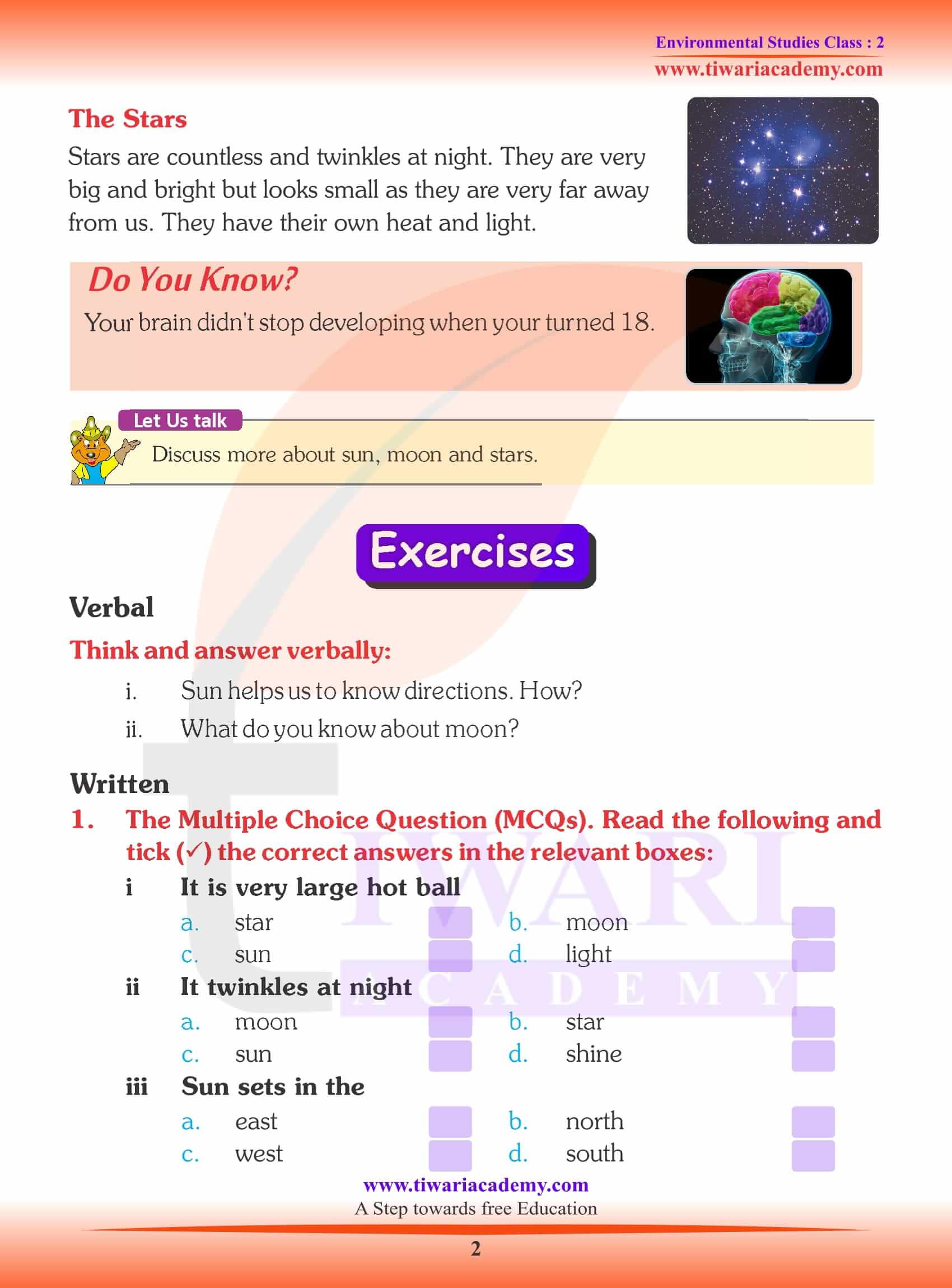 NCERT Solutions for Class 2 EVS Chapter 15 Question Answers