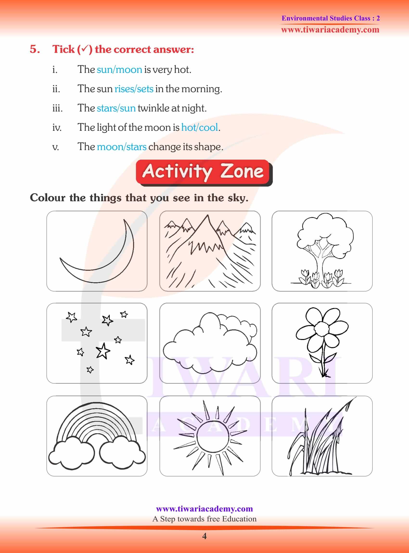 NCERT Solutions for Class 2 EVS Chapter 15 Assignments