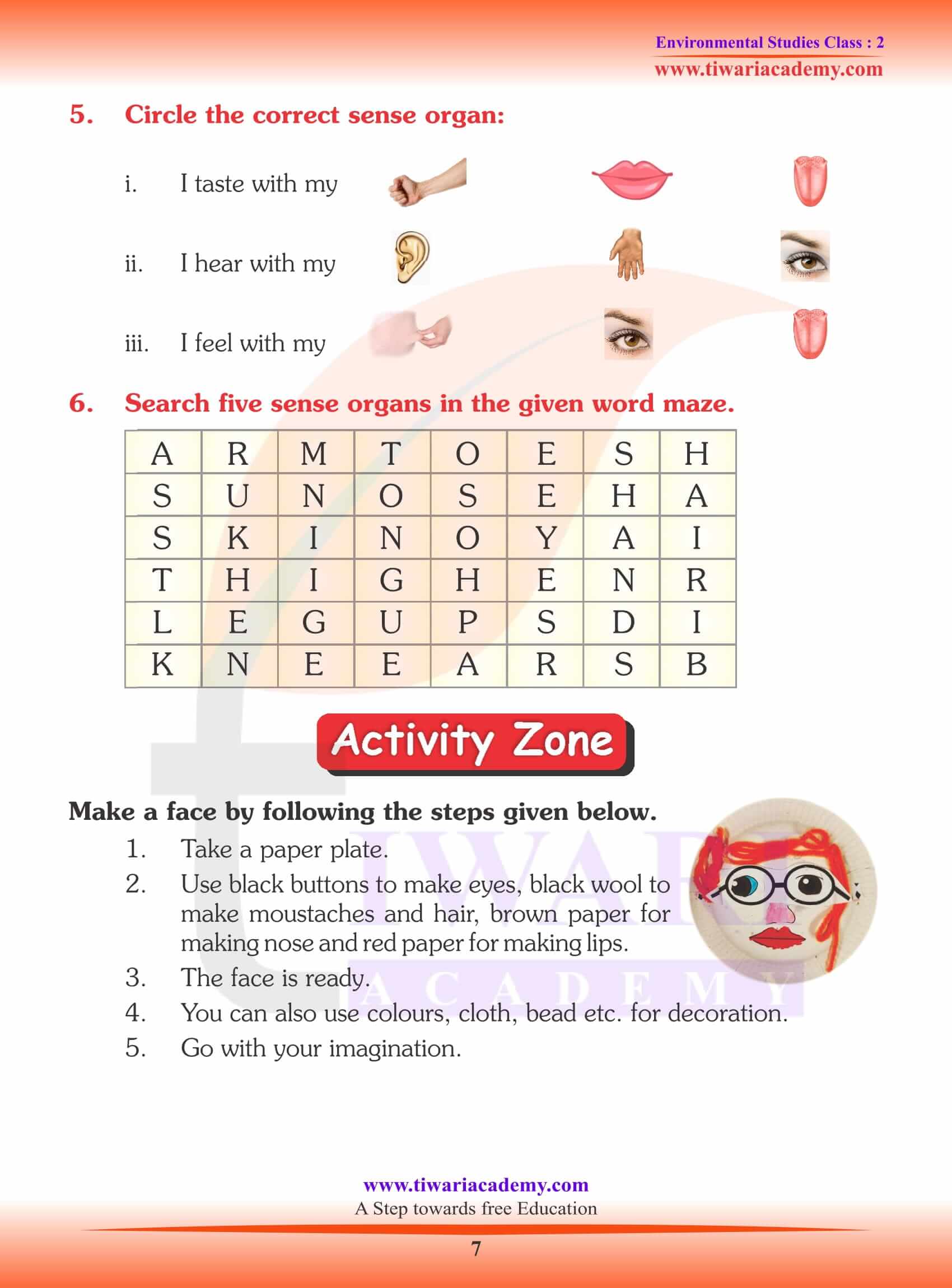 NCERT Solutions for Class 2 EVS Chapter 2 assignments