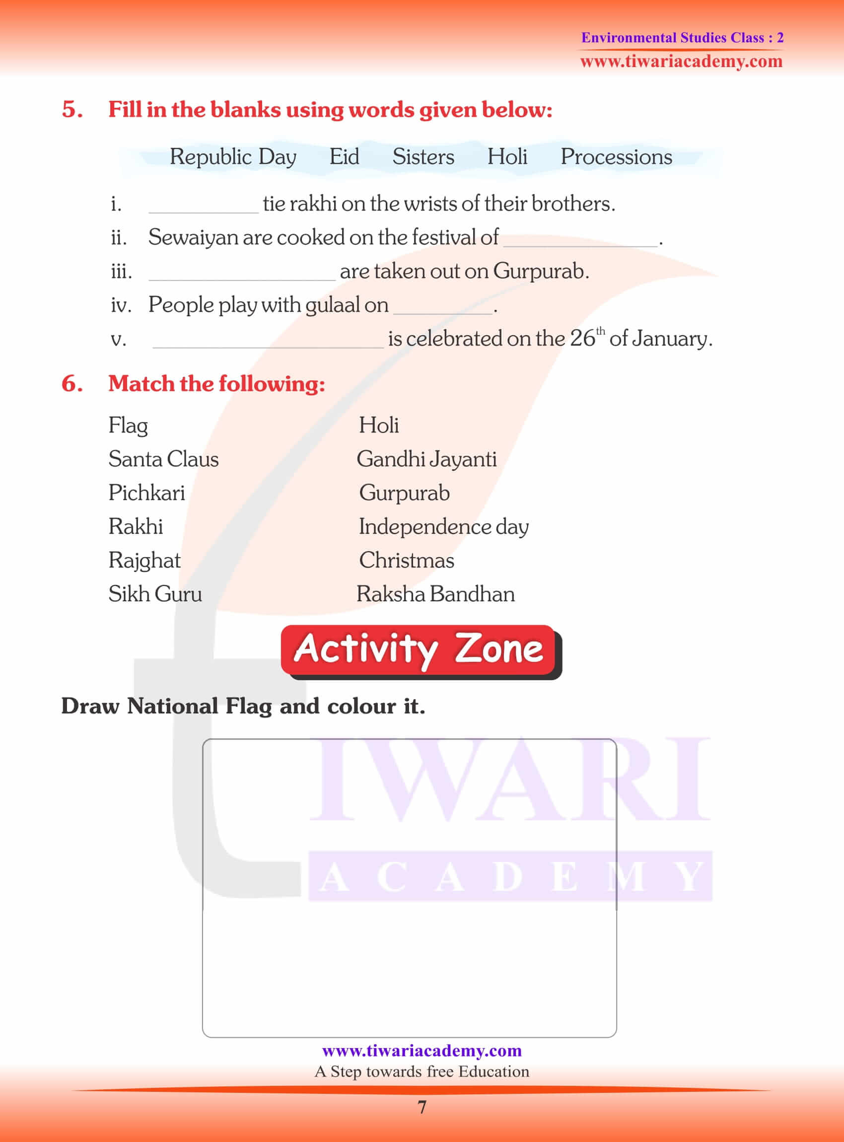🔴 class 2 evs worksheet ।। evs worksheet for class 2 ।। class 2