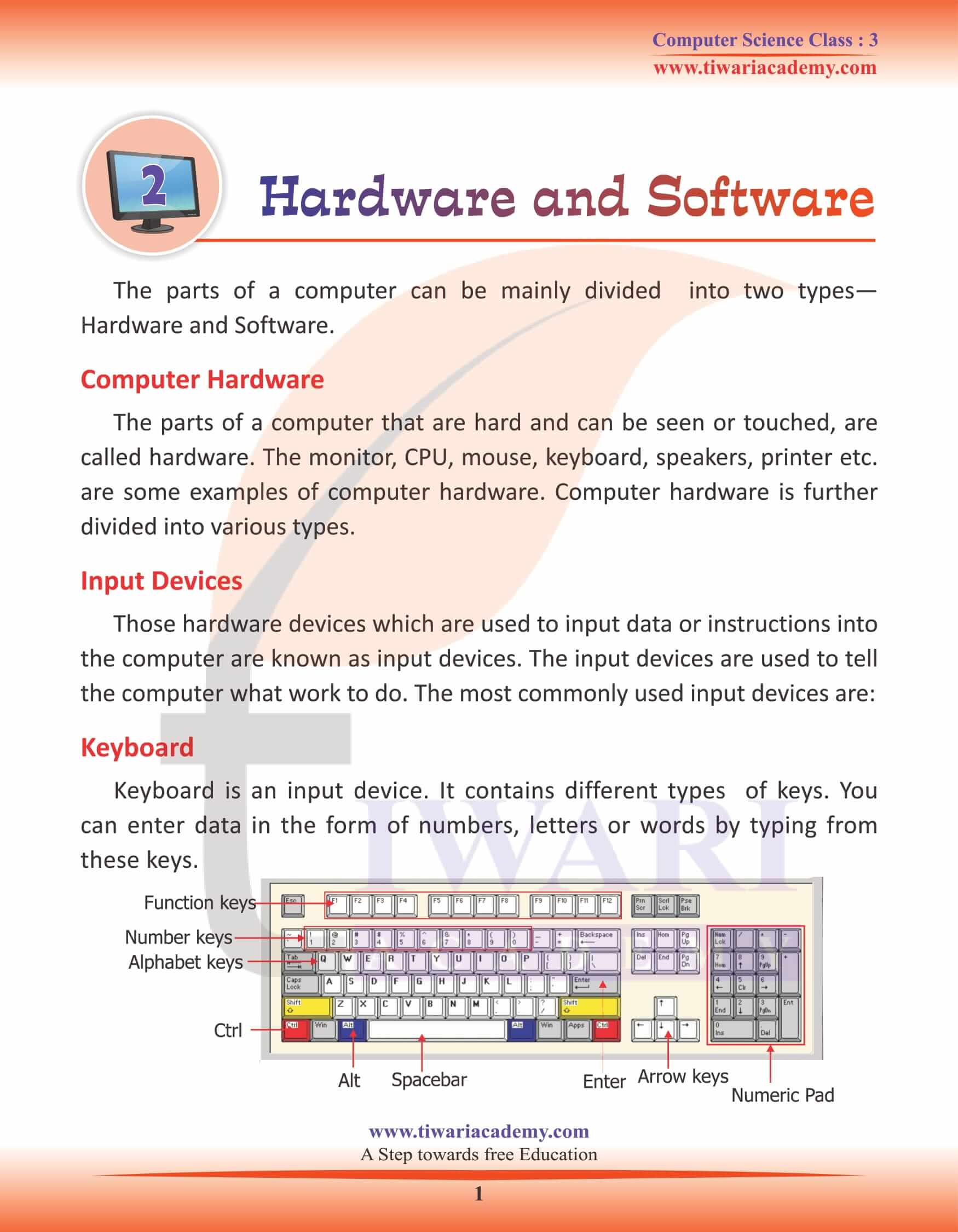 NCERT Solutions for Class 3 Computer Science Chapter 2