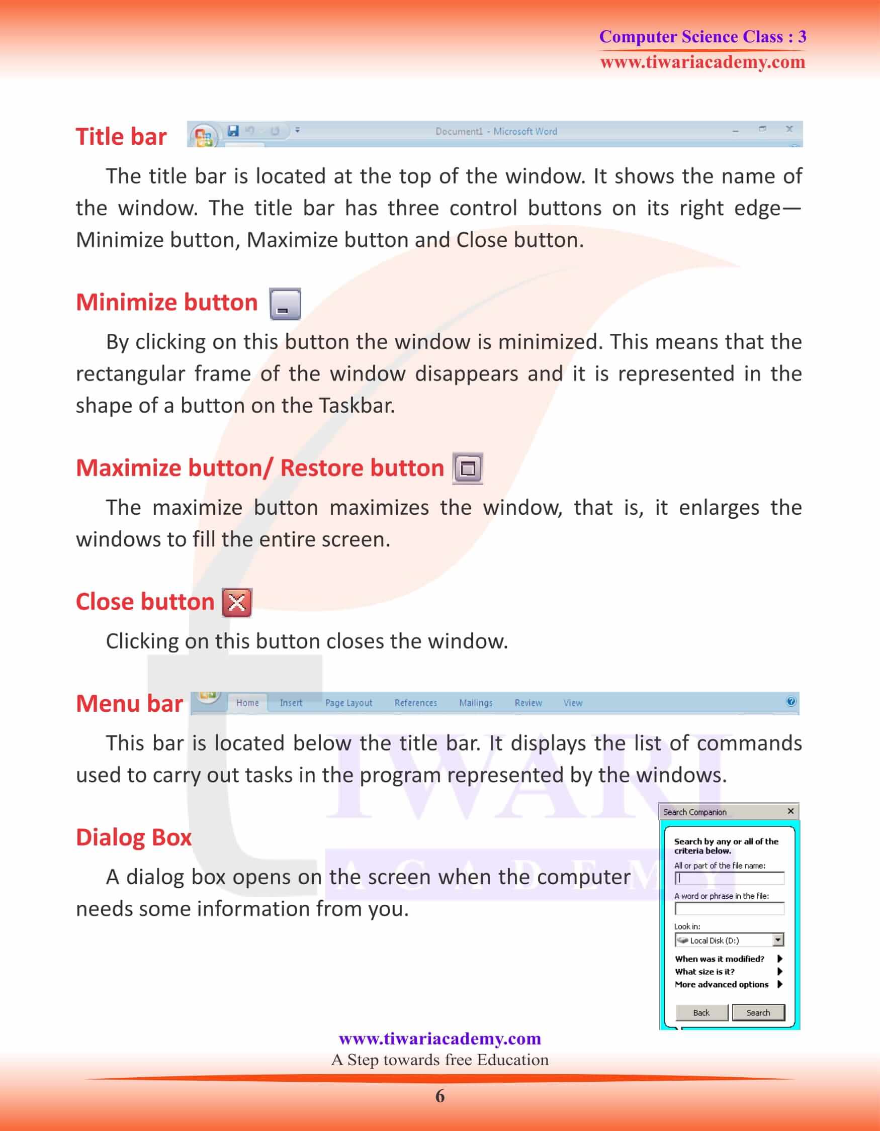 NCERT Solutions for Class 3 Computer Science Chapter 4 Revision Book