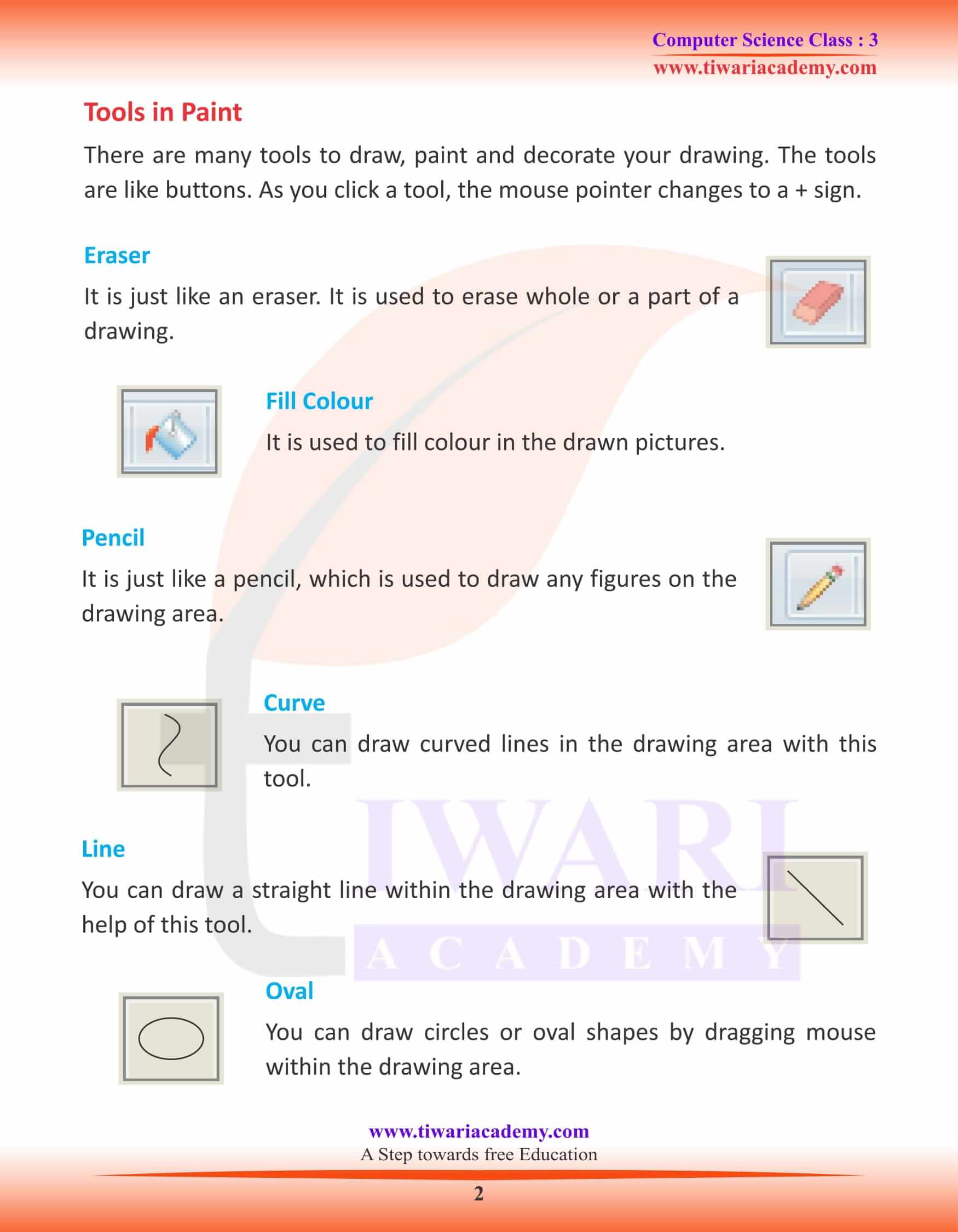 Class 3 Computer Science Chapter 5 Paint Program