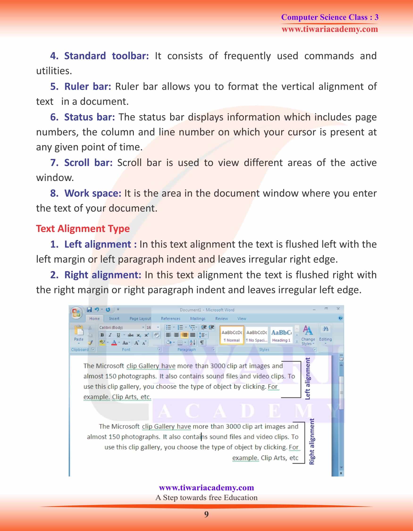 NCERT Solutions for Class 3 Computer Science Chapter 7 Exercises