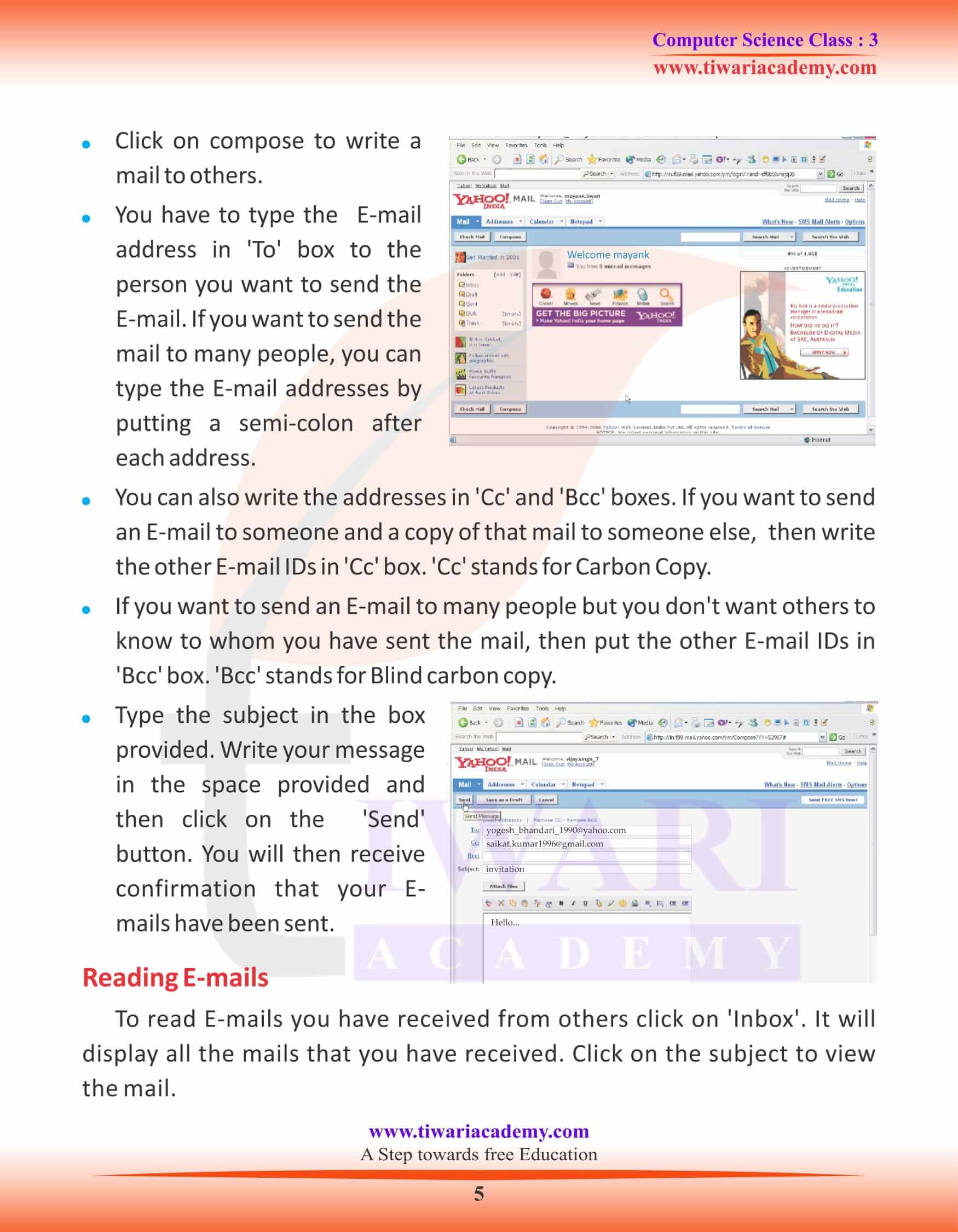 Class 3 Computer Science Chapter 8 Study Material