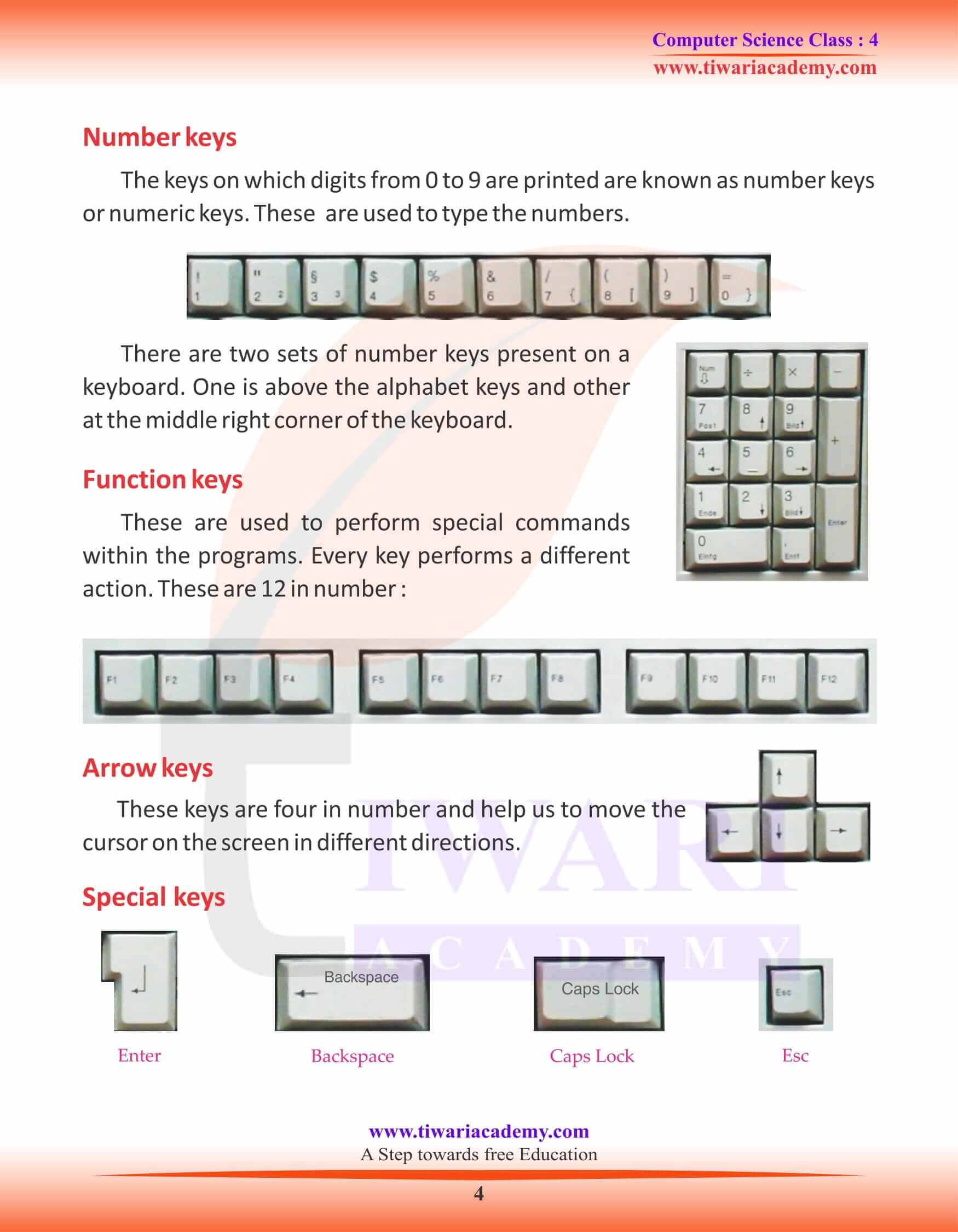 Class 4 Computer Science Chapter 2 Study Material