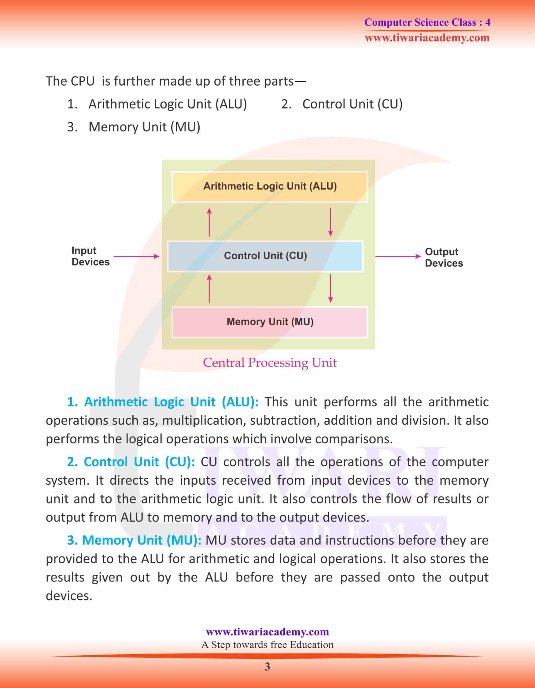 Class 4 Computer Science Chapter 3