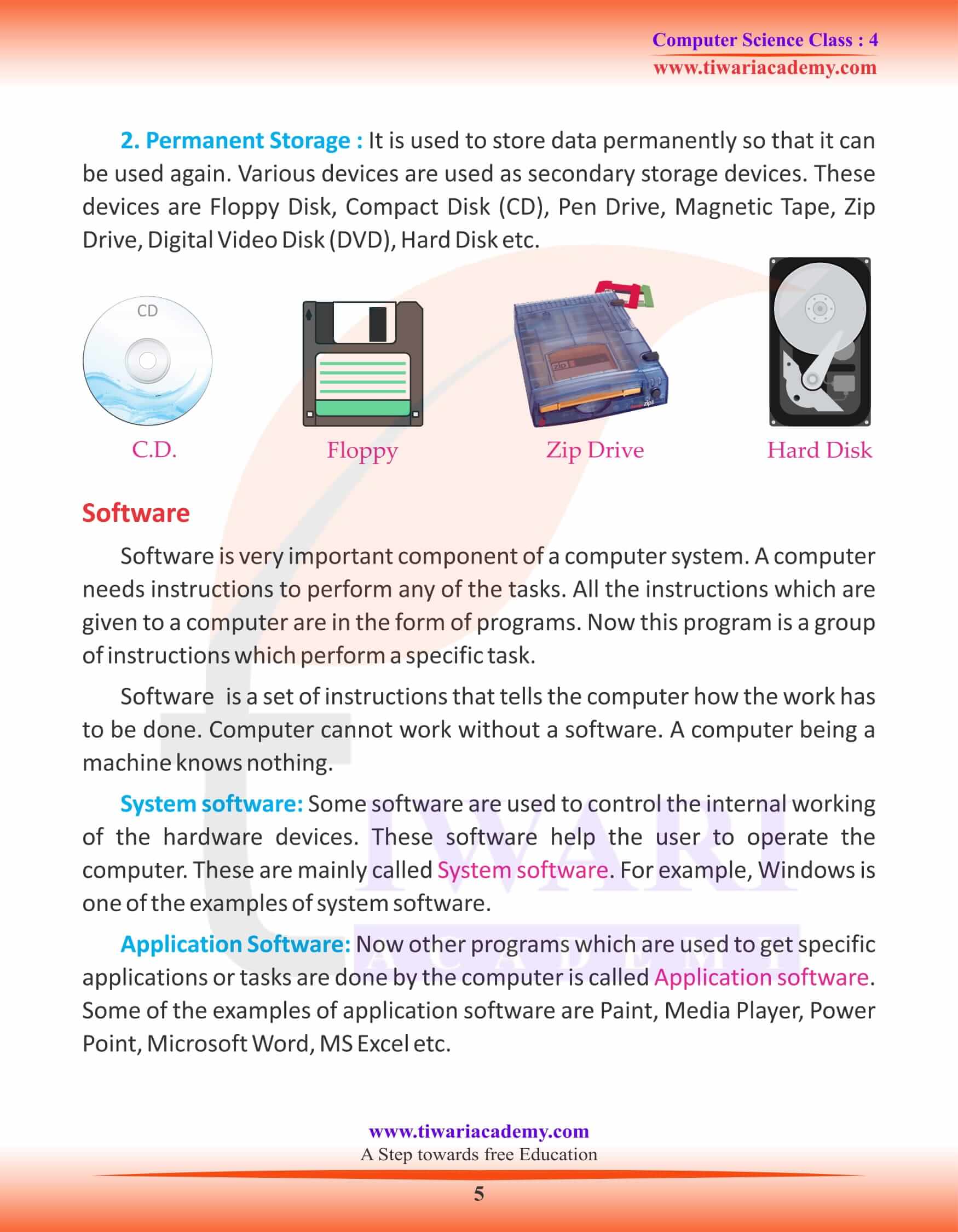 Class 4 Computer Science Chapter 3 Notes