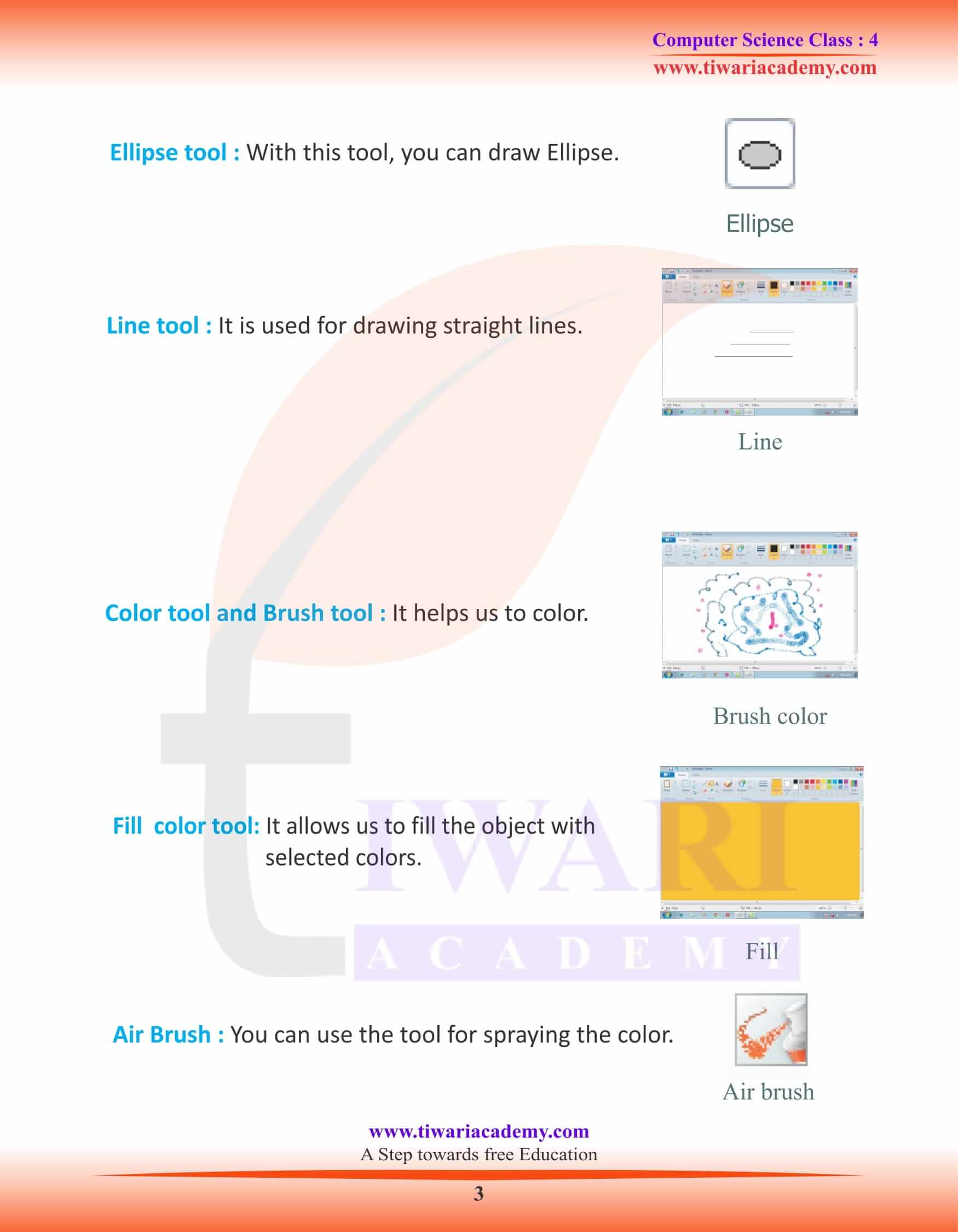 NCERT Solutions for Class 4 Computer Science Chapter 5