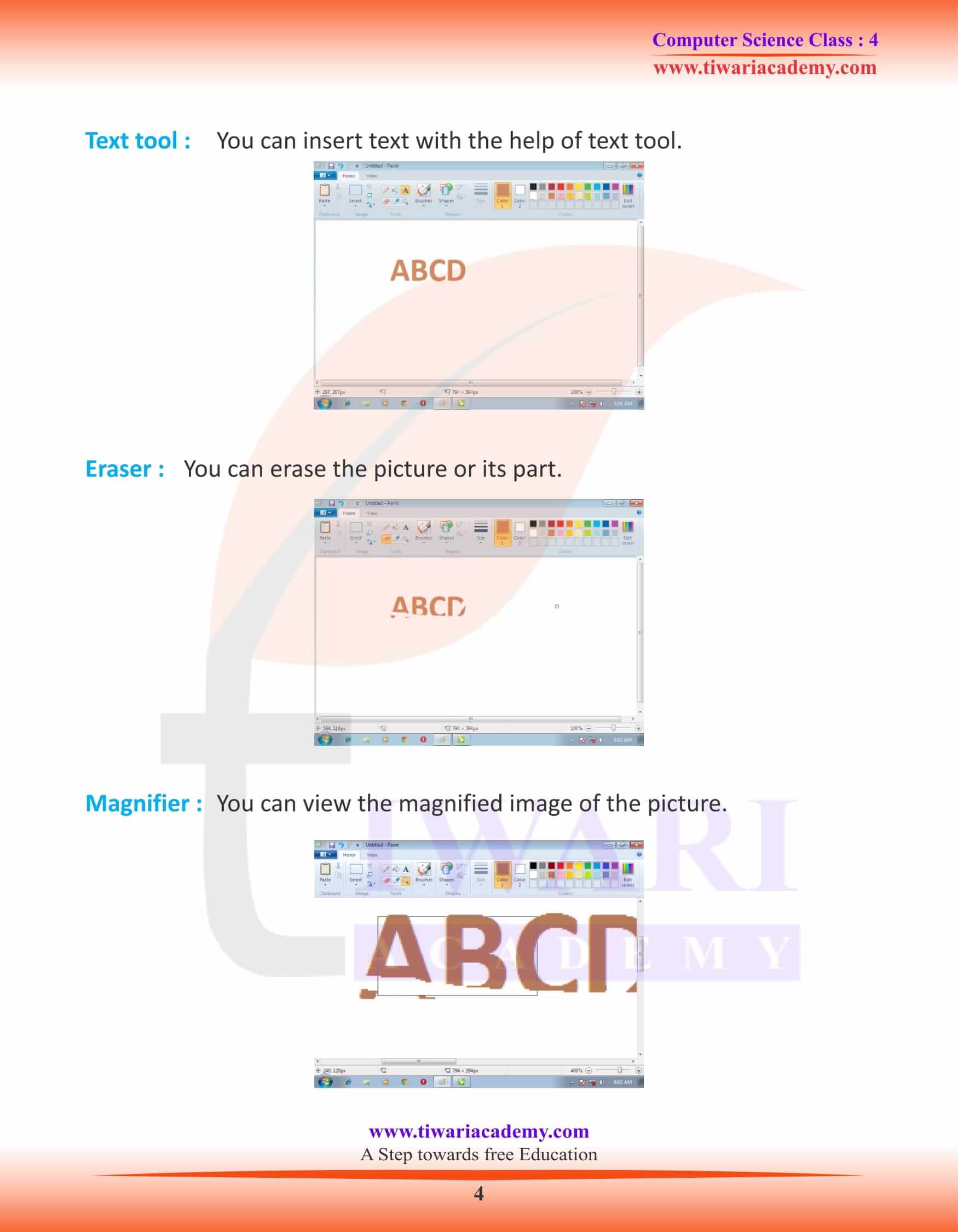 Class 4 Computer Science Chapter 5