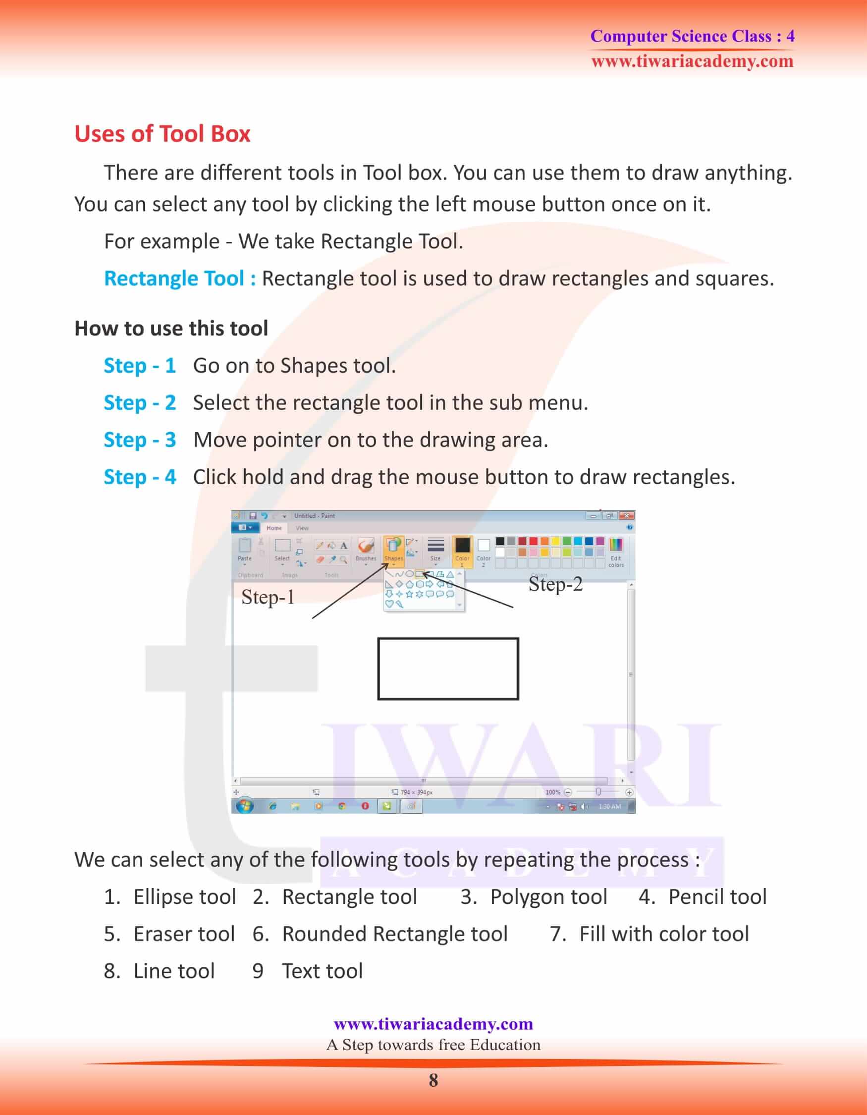 Class 4 Computer Science Chapter 5 Practice Material