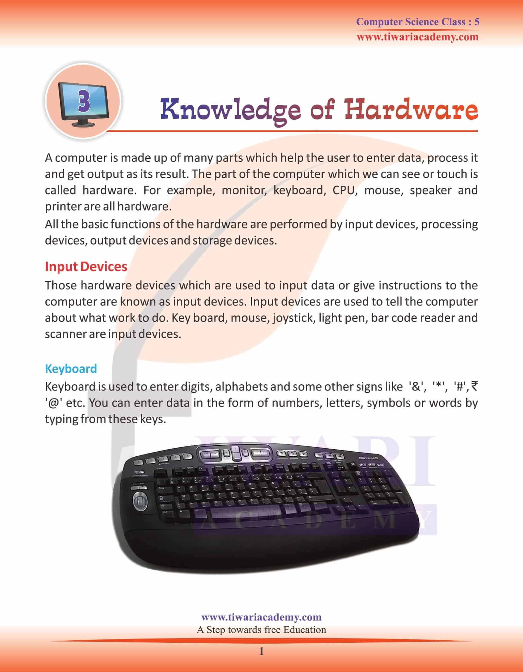 Basic Knowledge of Computer Hardware