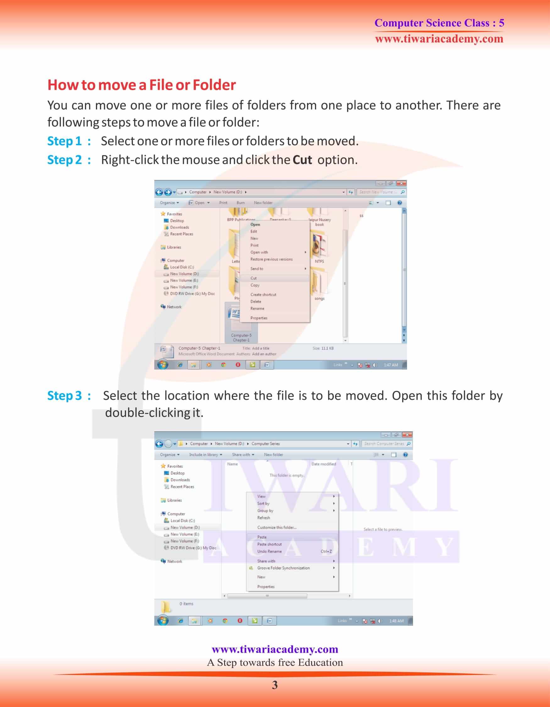 Class 5 Computer Science Chapter 3 Knowledge of Hardware