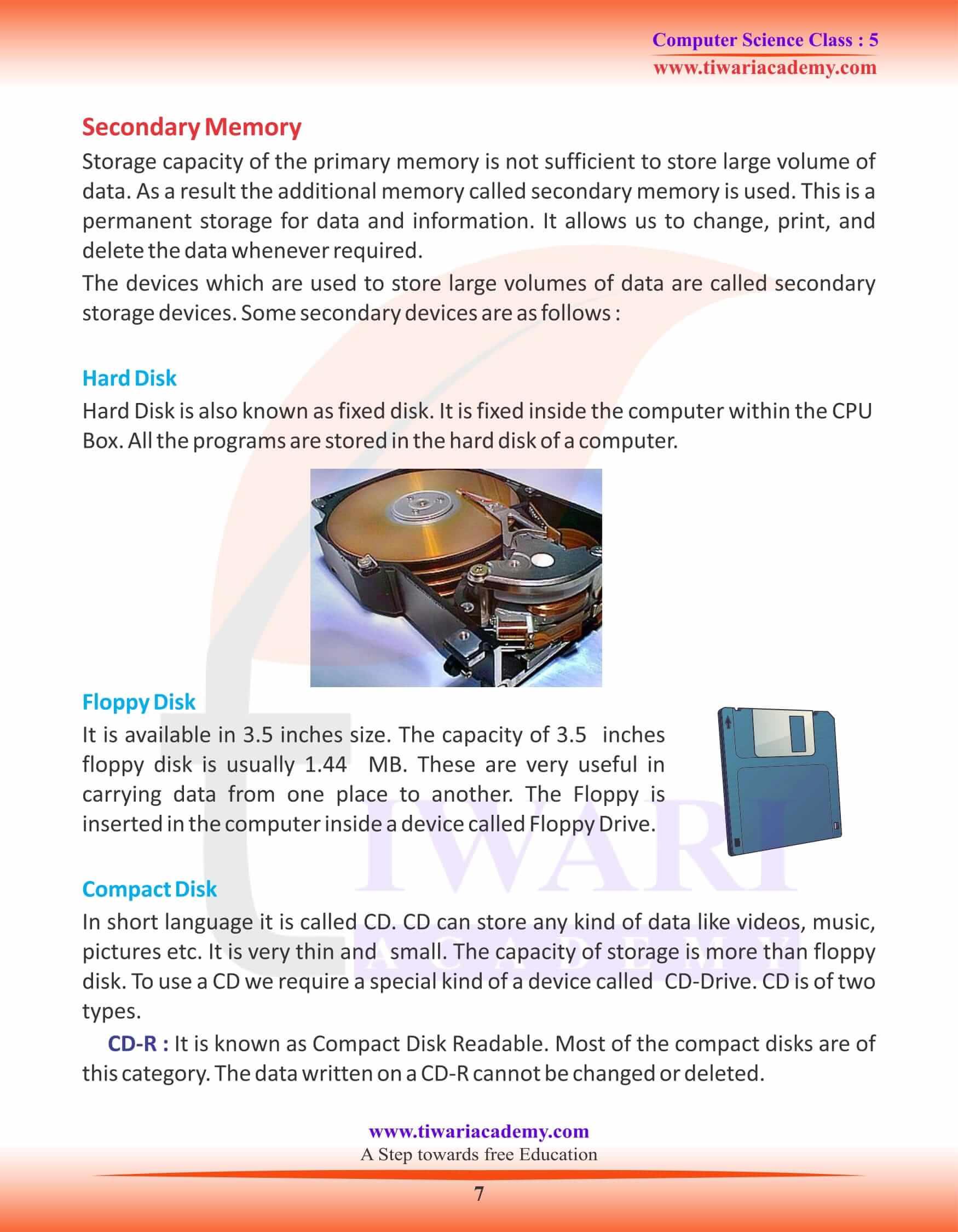 Class 5 Computer Science Chapter 3 Revisions