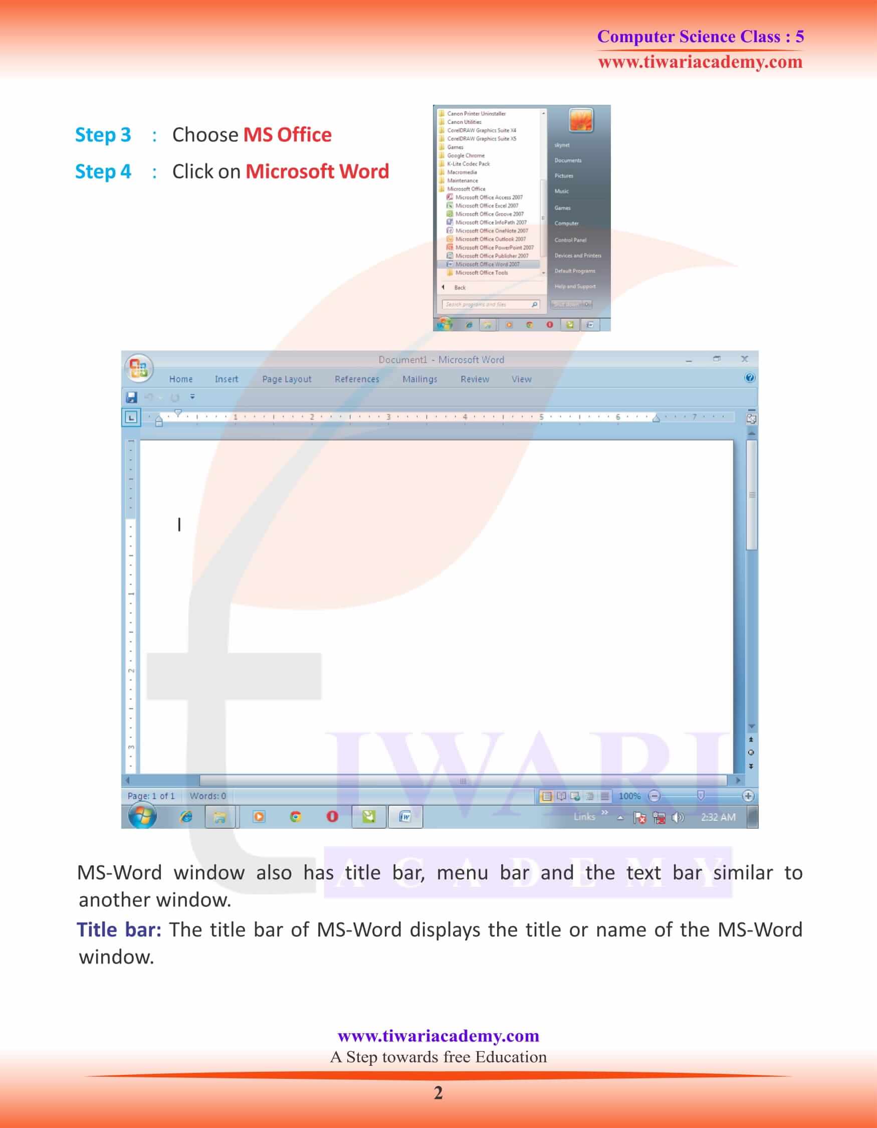 NCERT Solutions for Class 5 Computer Science Chapter 4