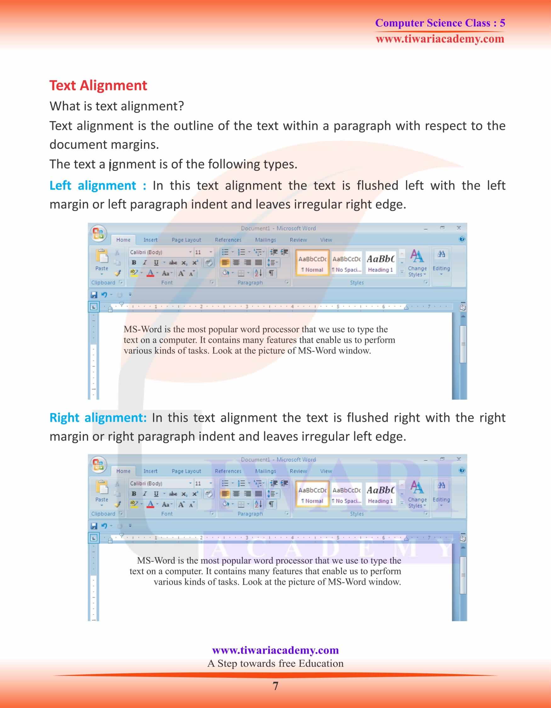 Class 5 Computer Science Chapter 4 Study Notes