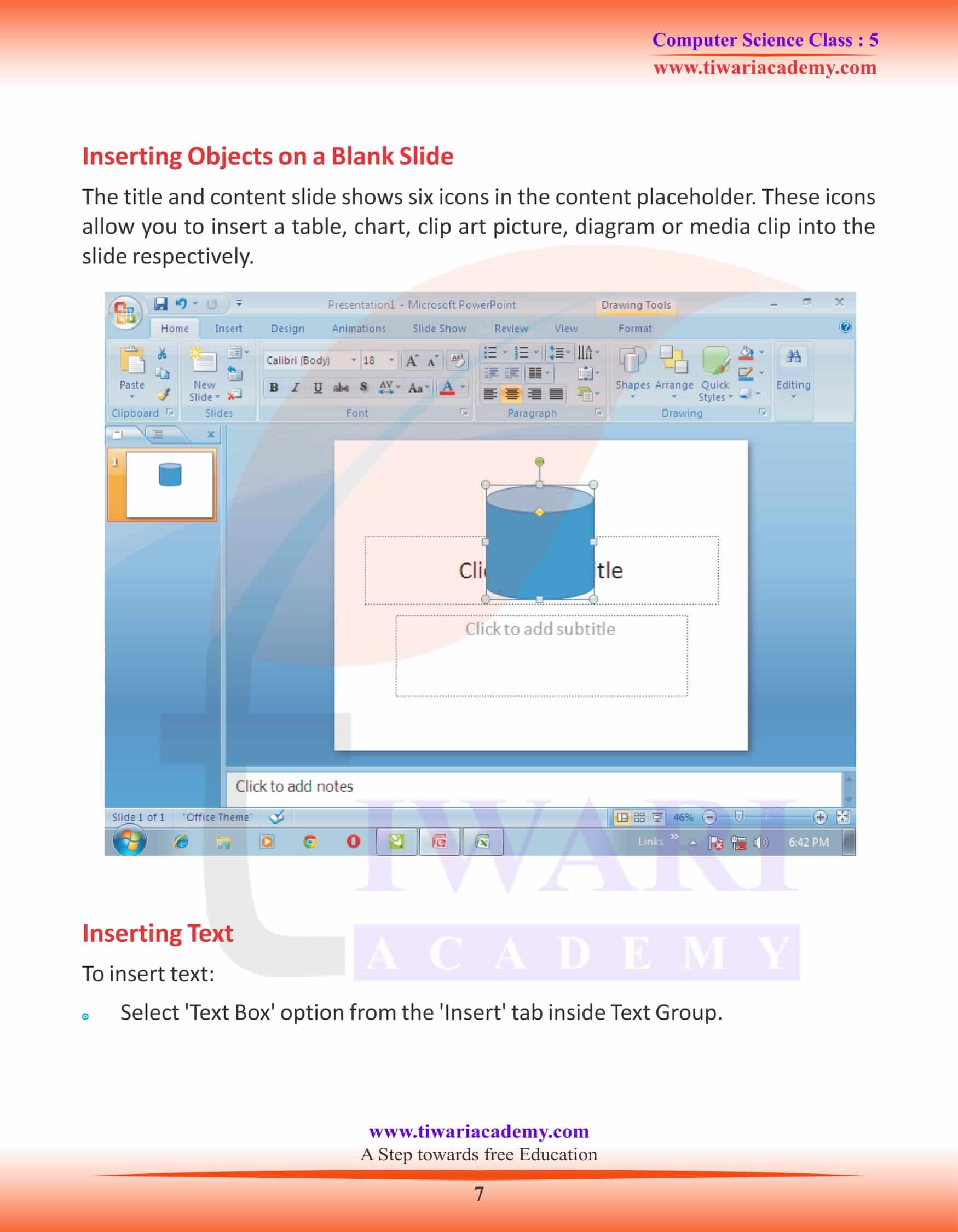 Class 5 Computer Science Chapter 5 Revision Book