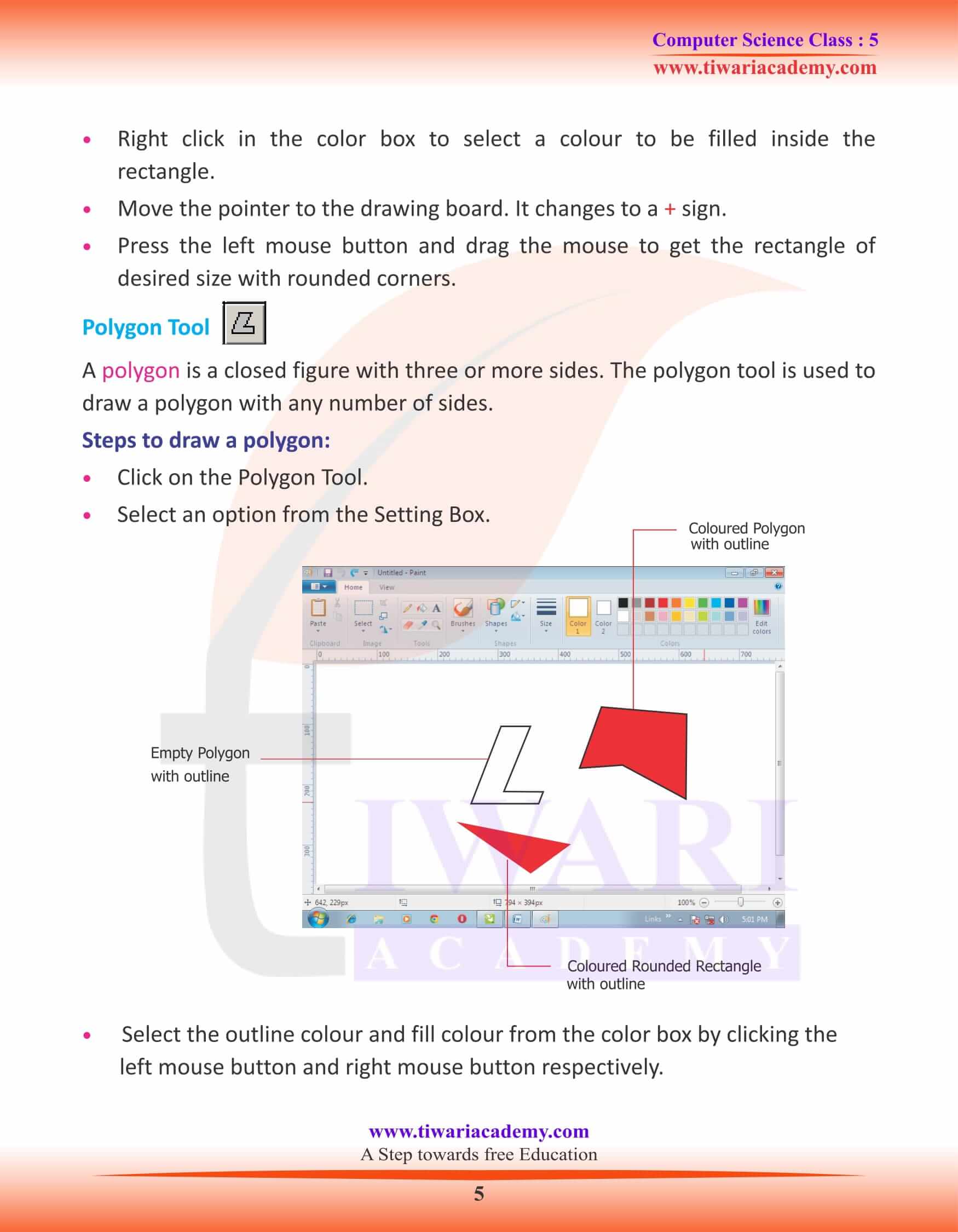 Class 5 Computer Science Chapter 6 Study Material