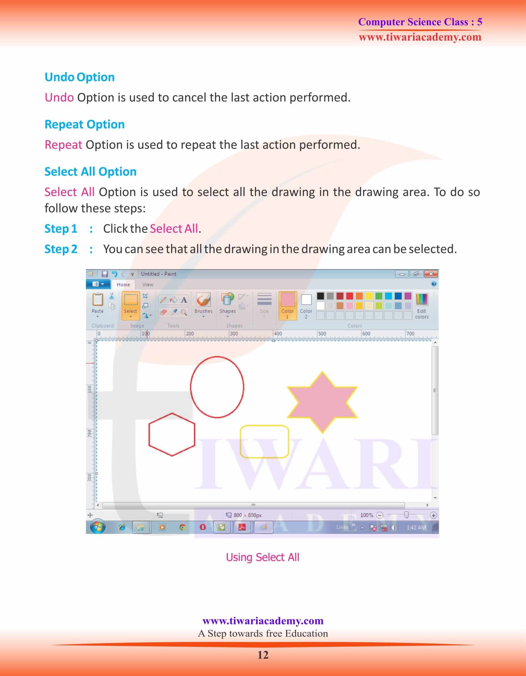 Class 5 Computer Science Chapter 6 Activity