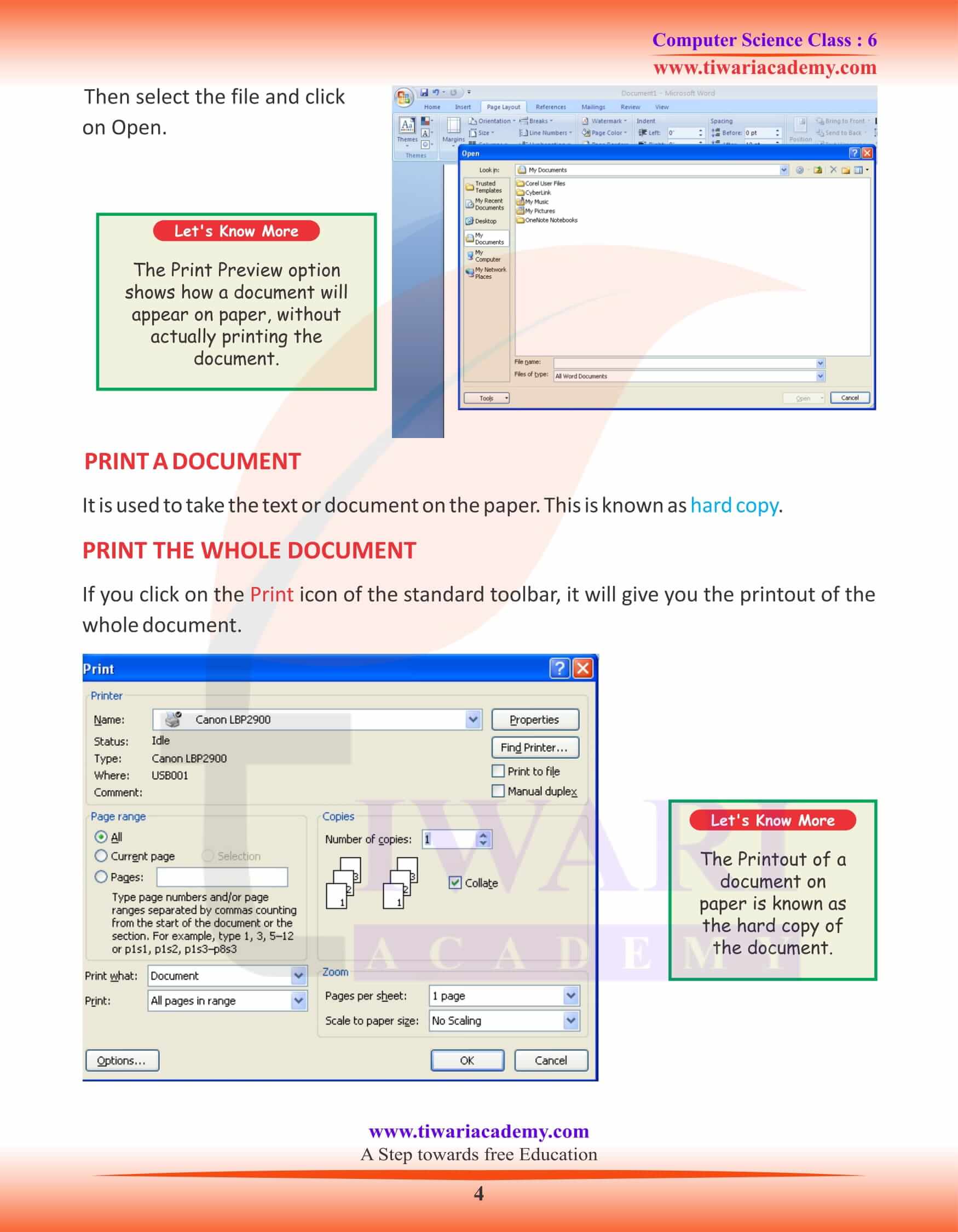 Class 6 Computer Science Chapter 3