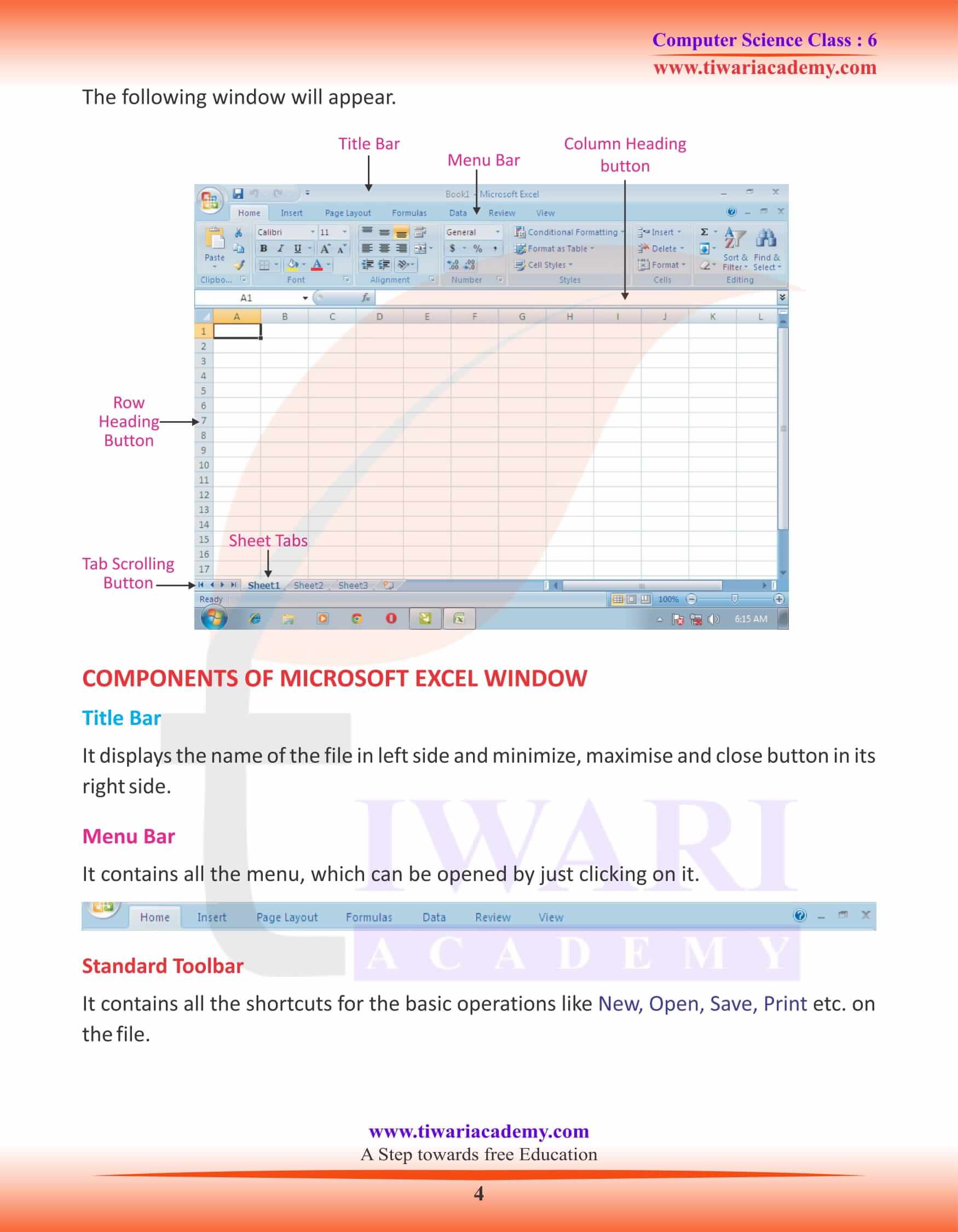 Class 6 Computer Science Chapter 4 Notes