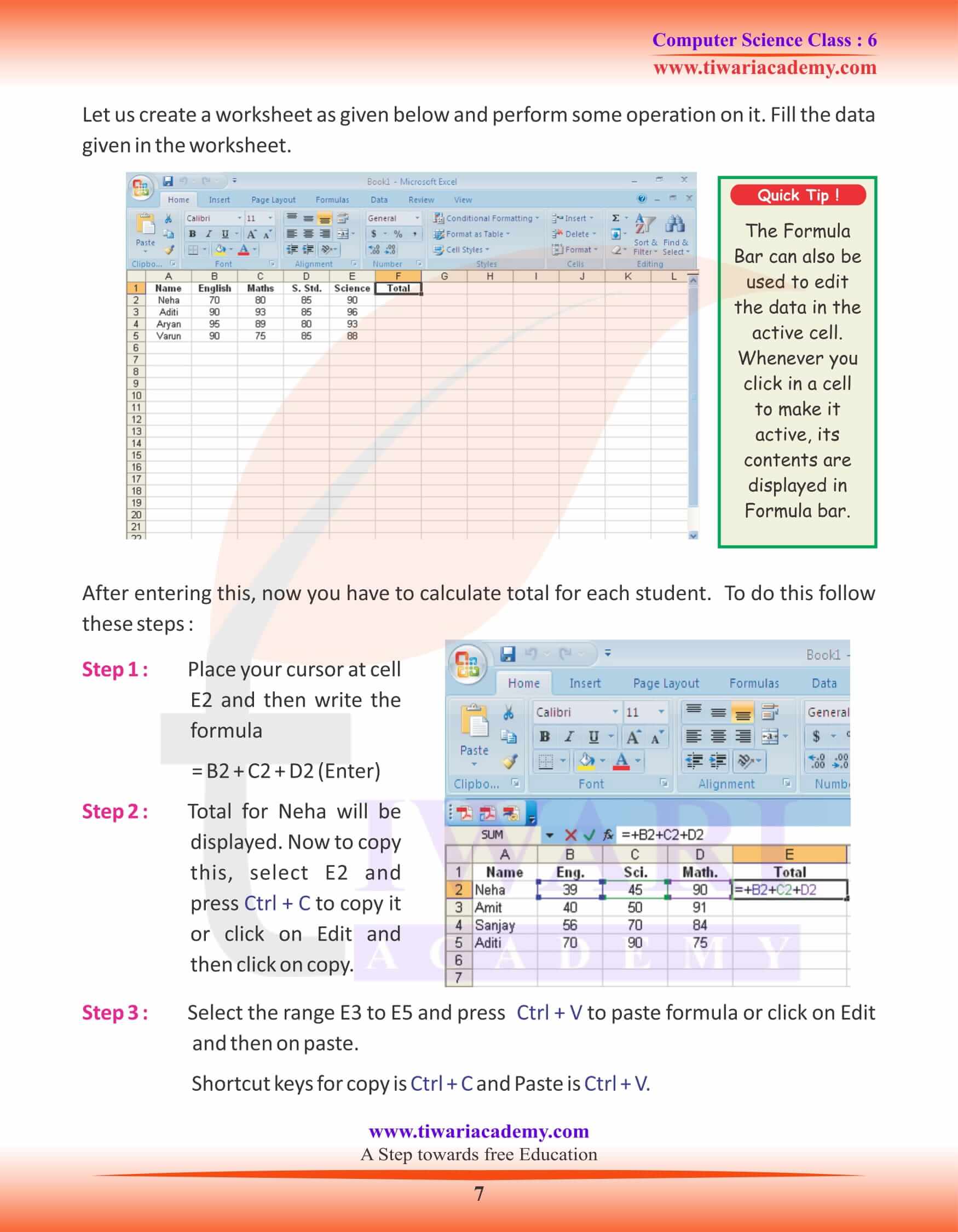 Class 6 Computer Science Chapter 4 Study Notes