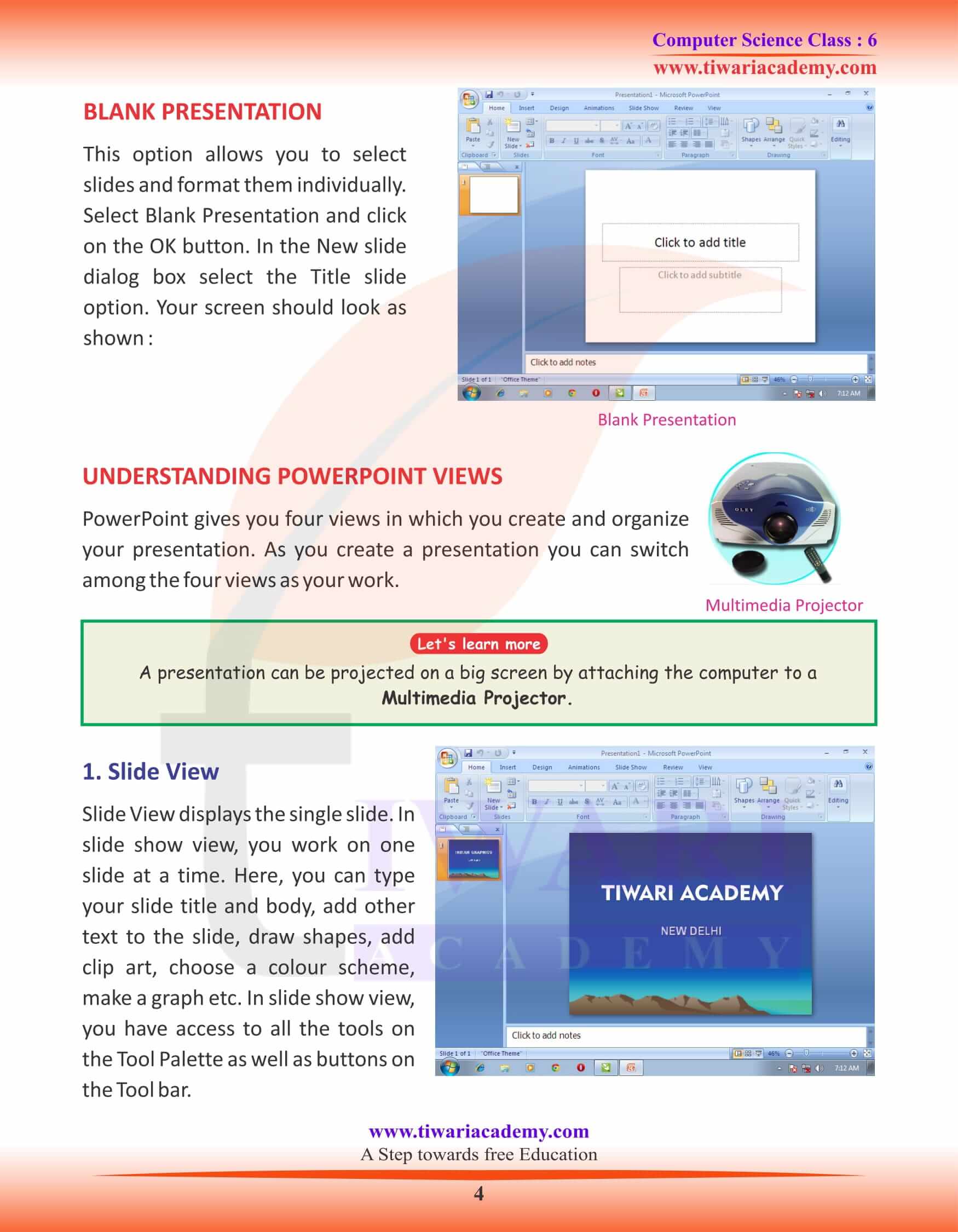 Class 6 Computer Science Chapter 5 Study Material