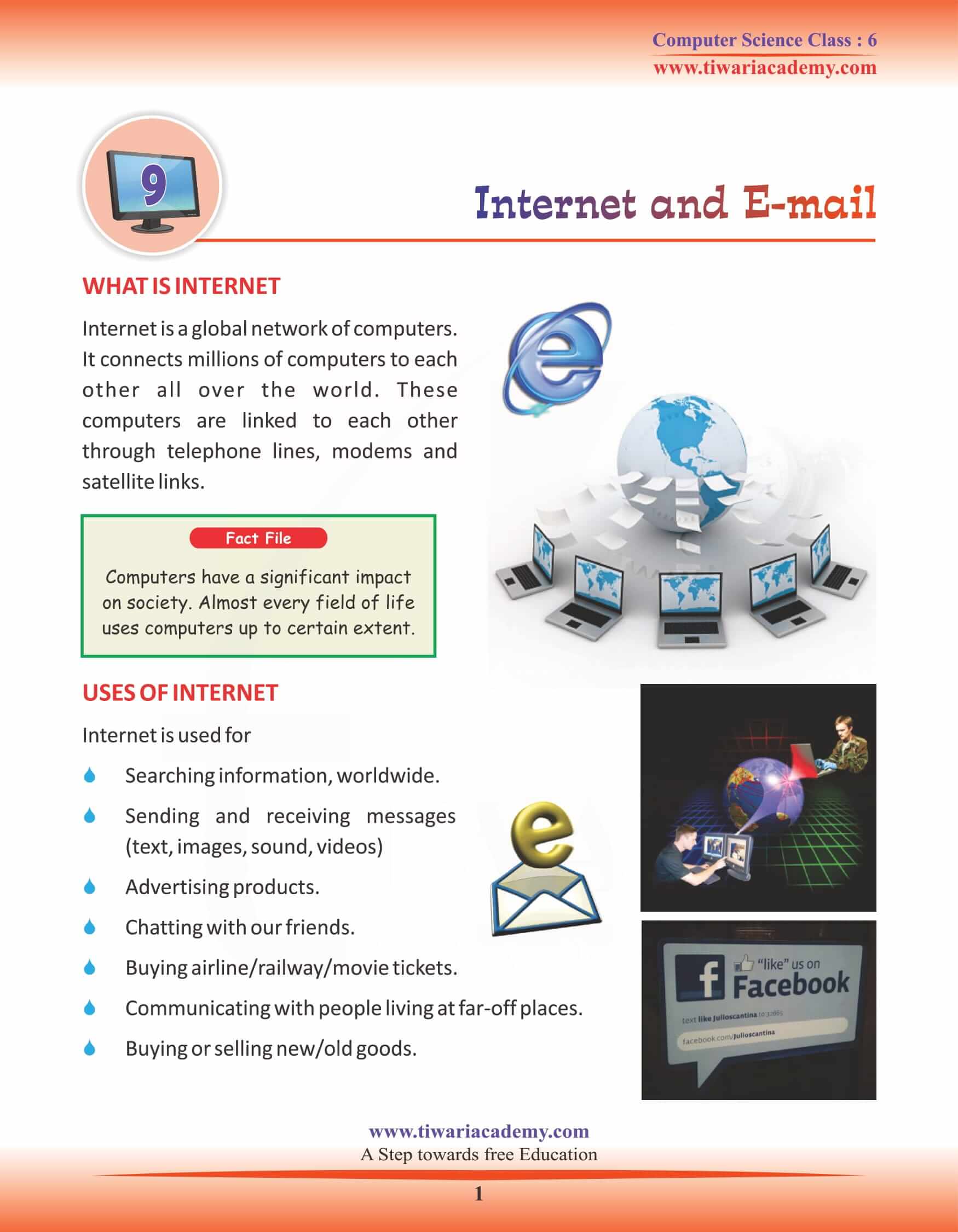 NCERT Solutions for Class 6 Computer Science Chapter 9