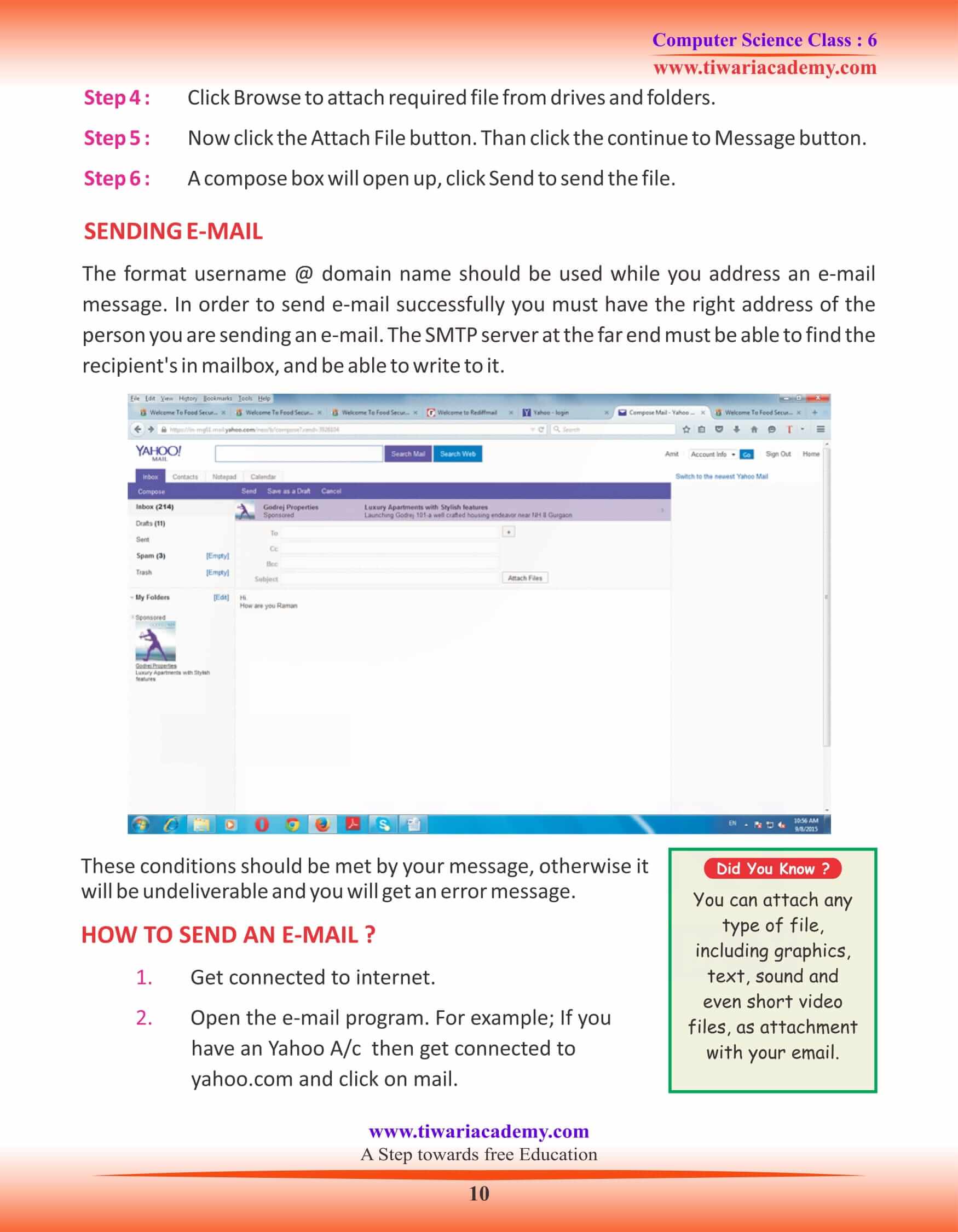 Class 6 Computer Science Chapter 9 Online