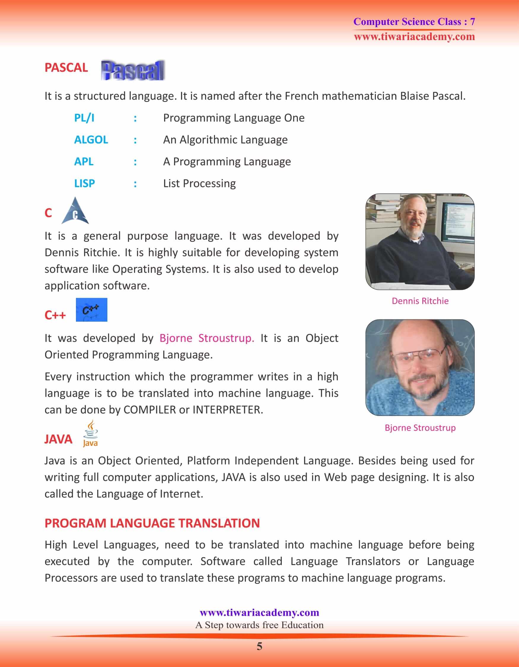 Class 7 Computer Science Chapter 1 Study Material