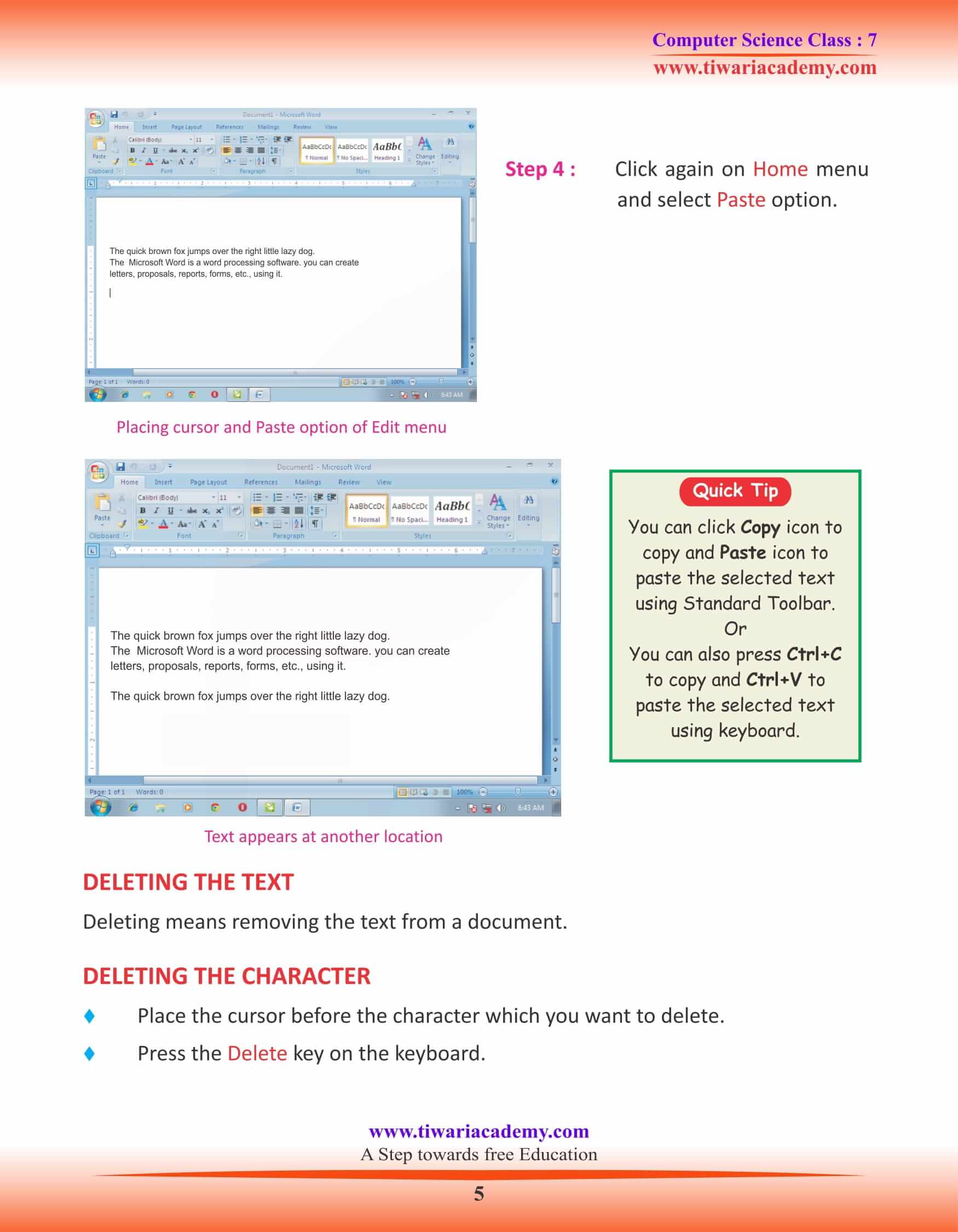 Class 7 Computer Science Chapter 2 Study Material