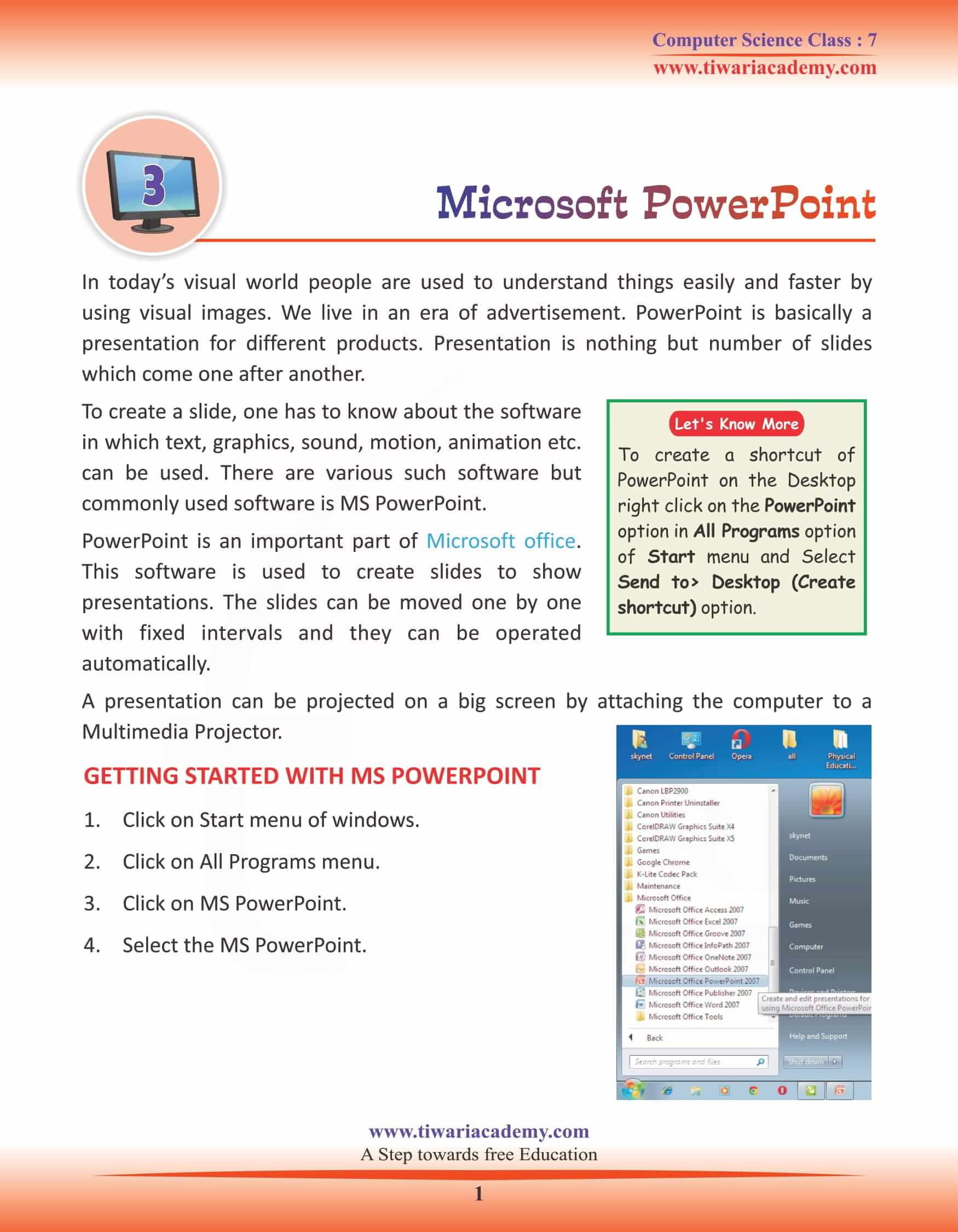 NCERT Solutions for Class 7 Computer Science Chapter 3