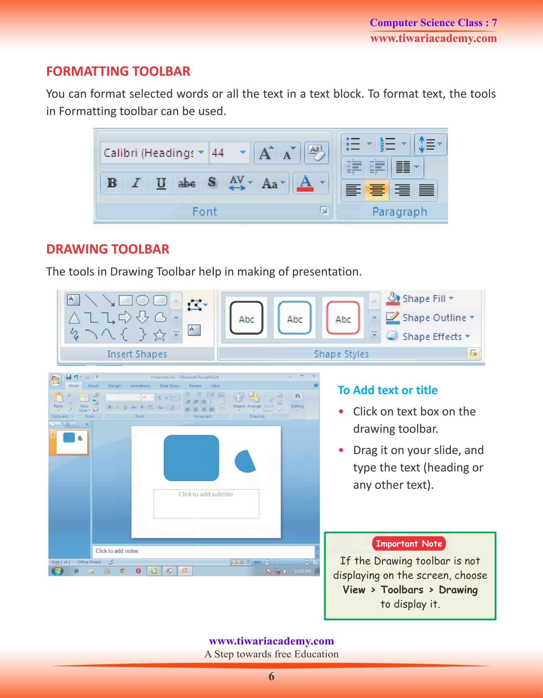 Class 7 Computer Science Chapter 3 Notes