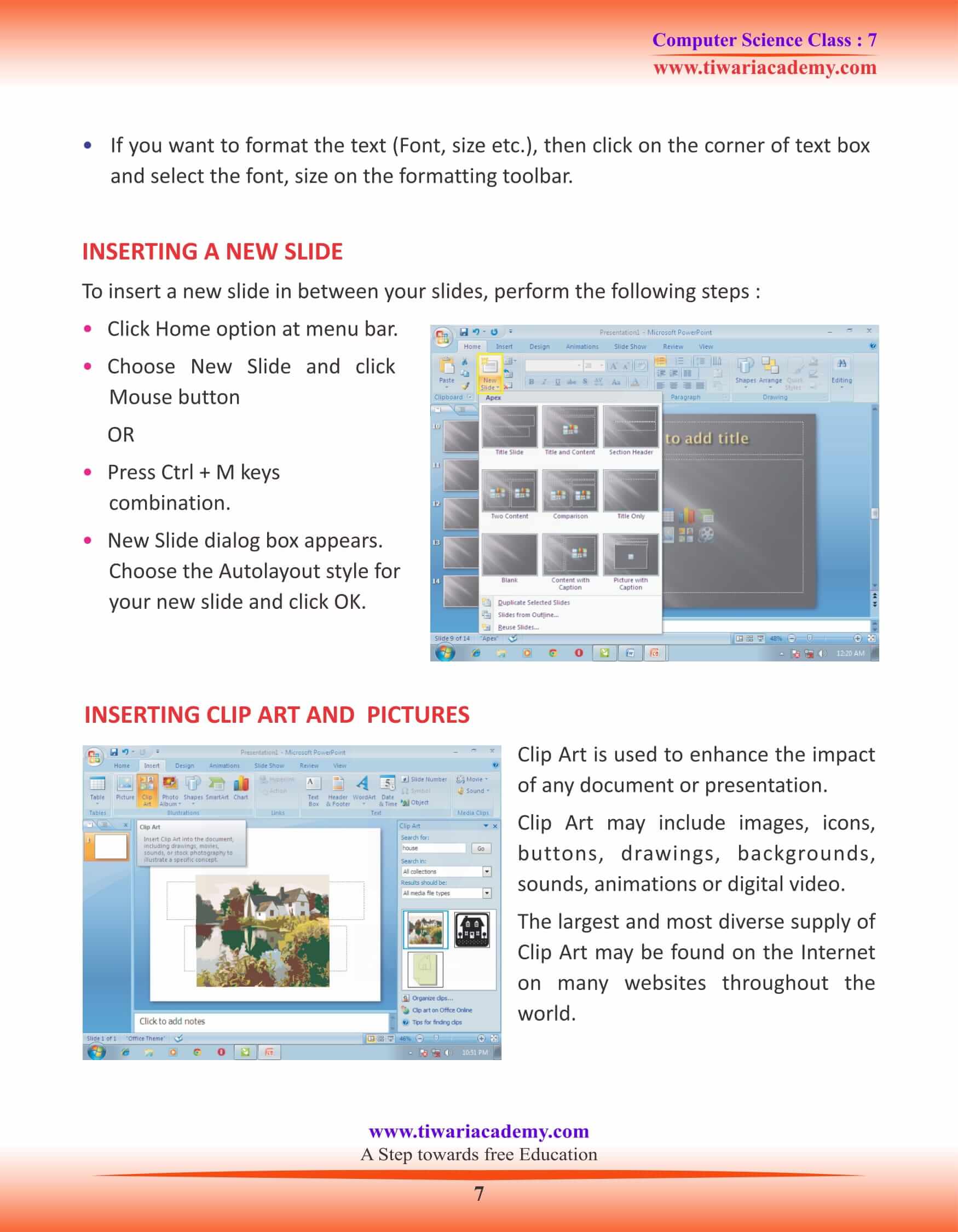 Class 7 Computer Science Chapter 3 Study Material