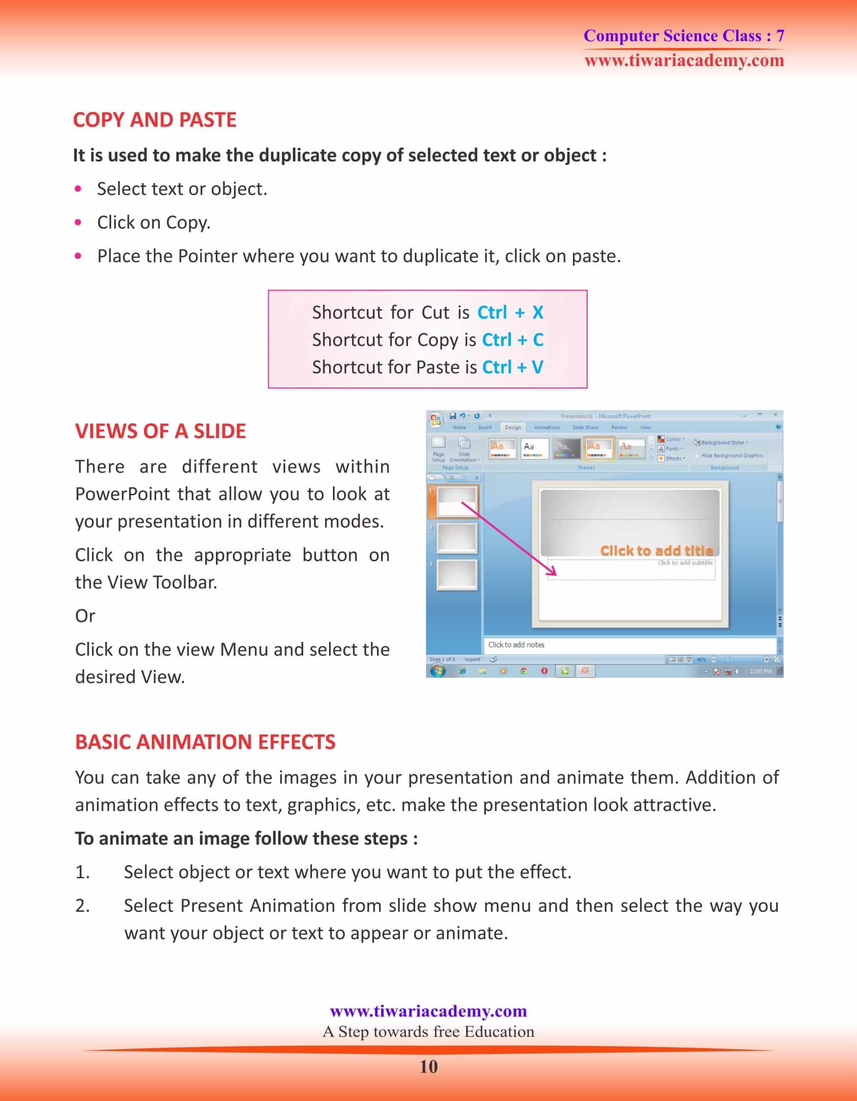 Class 7 Computer Science Chapter 3 Practice Notes