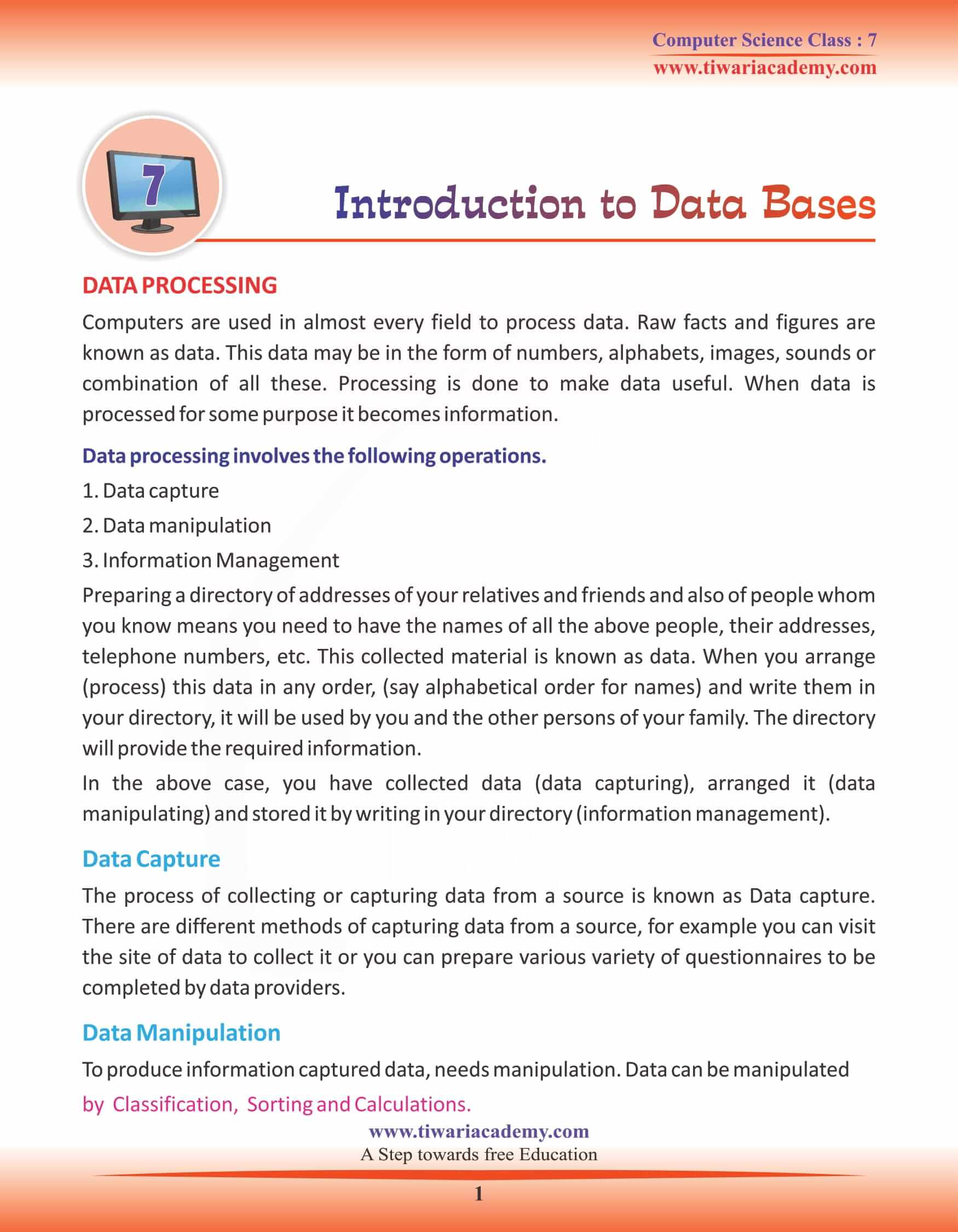 NCERT Solutions for Class 7 Computer Science Chapter 7