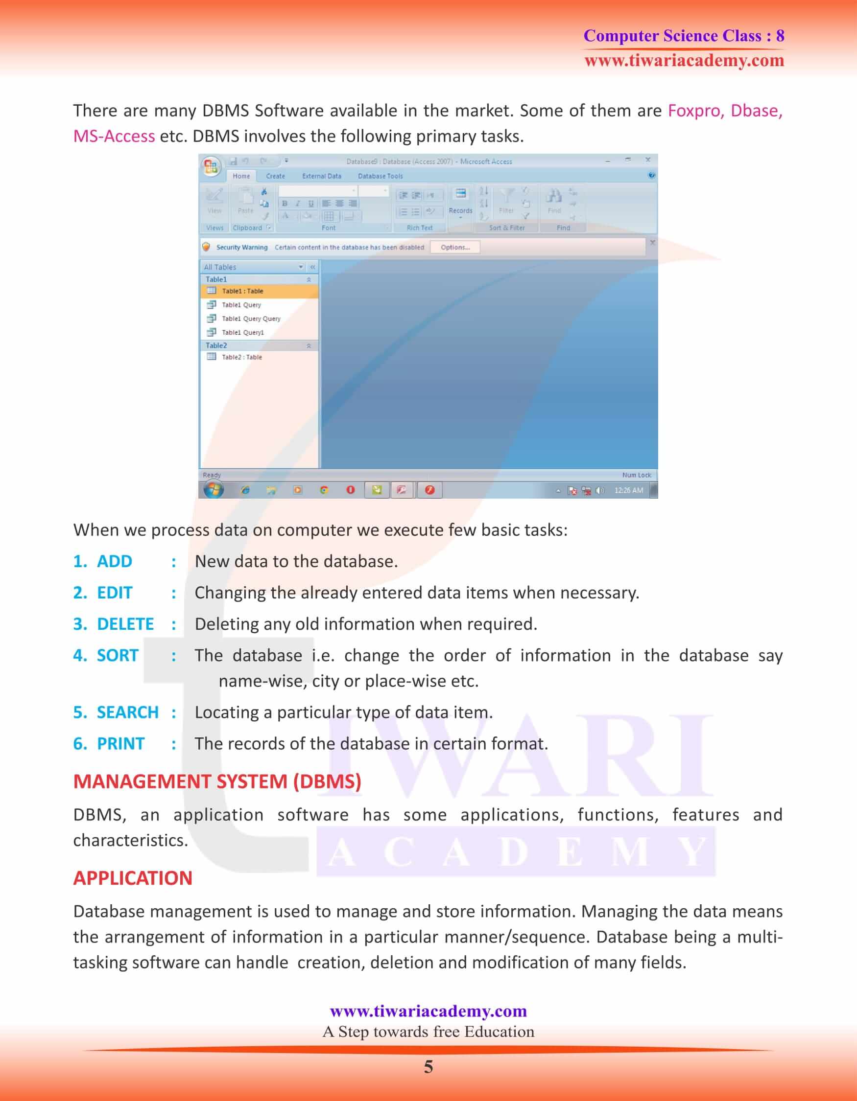 Class 8 Computer Science Chapter 2 Study Material