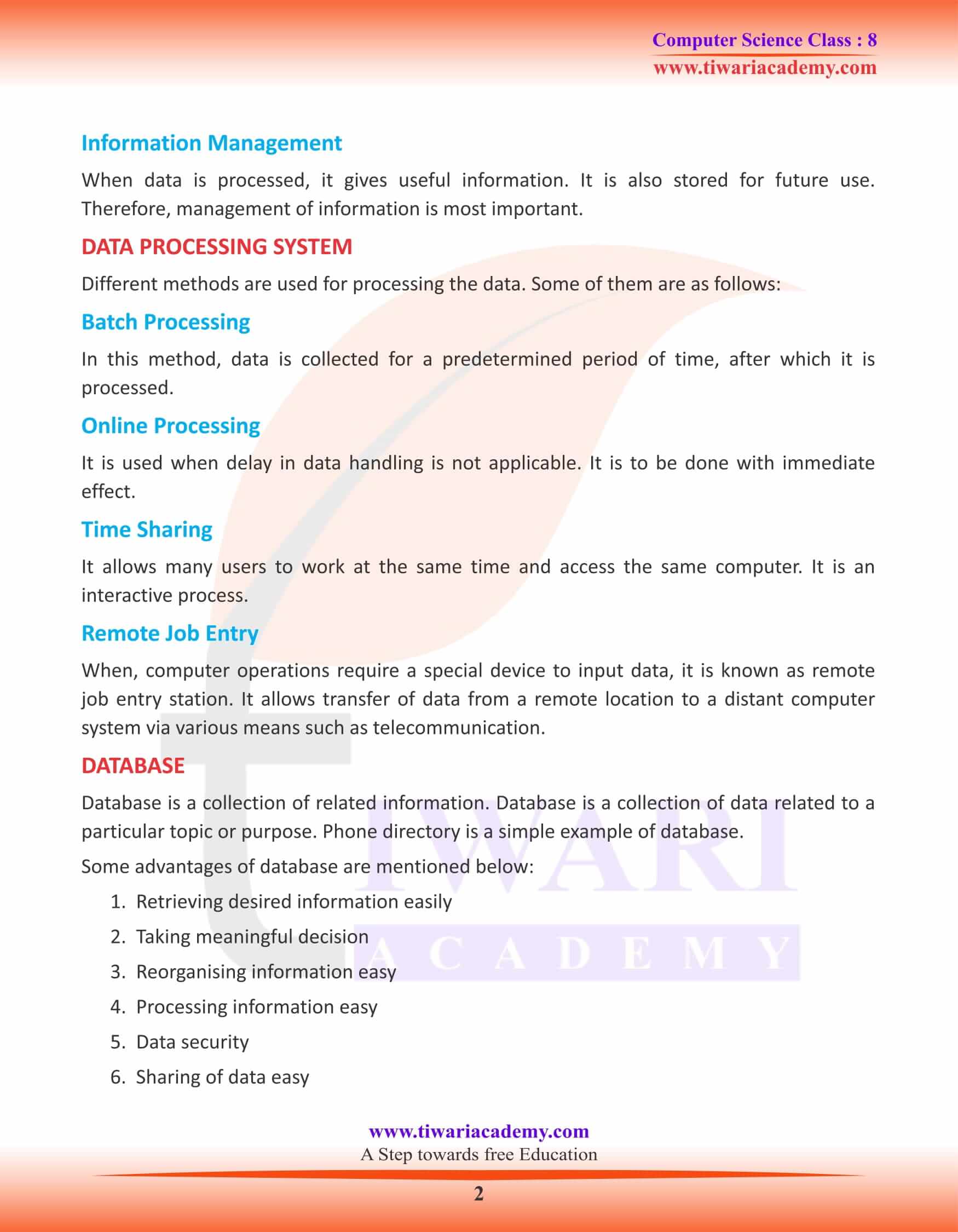 MS Access- A DBMS